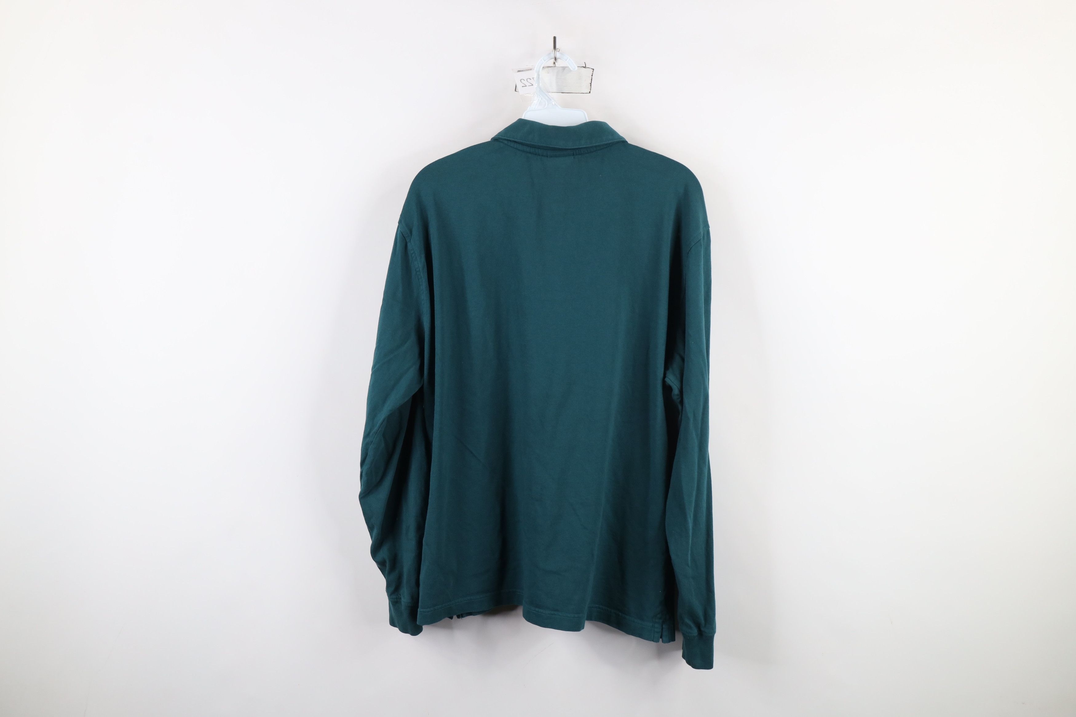 Brooks Brothers Vintage Brooks Brothers Long Sleeve Polo Shirt Green Cotton Size US L / EU 52-54 / 3 - 8 Thumbnail