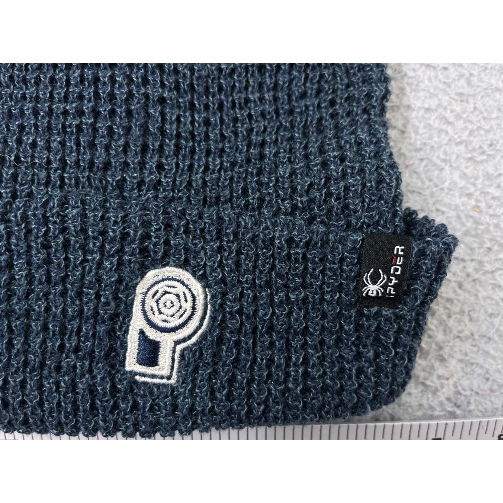 Spyder VINTAGE Spyder Beanie Toque Adult One Size Blue Knit Acrylic Polyester Blend Skate Size ONE SIZE - 2 Thumbnail