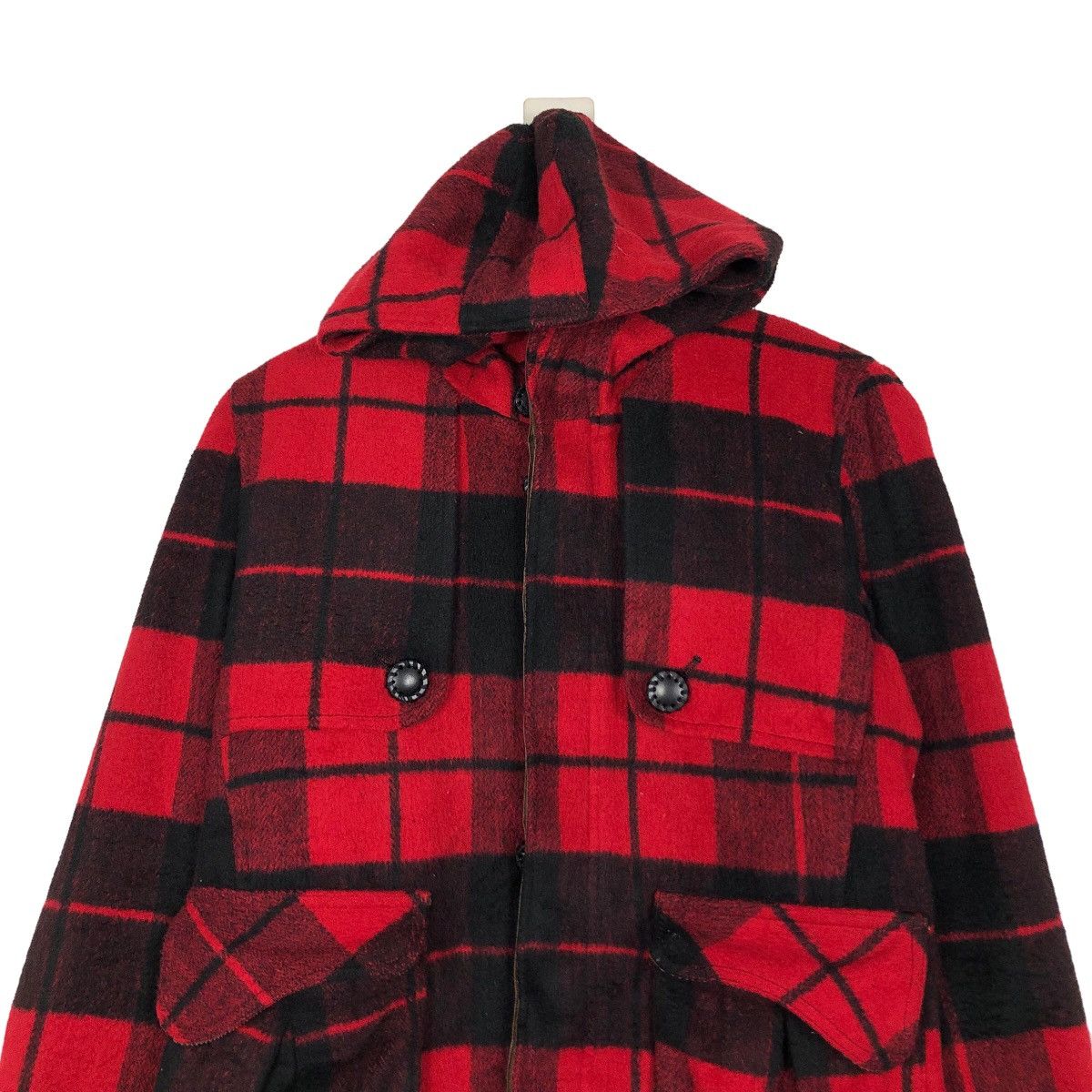 🔥Cropped Wool Biker Jacket Tartan Design Simpilicate Plus