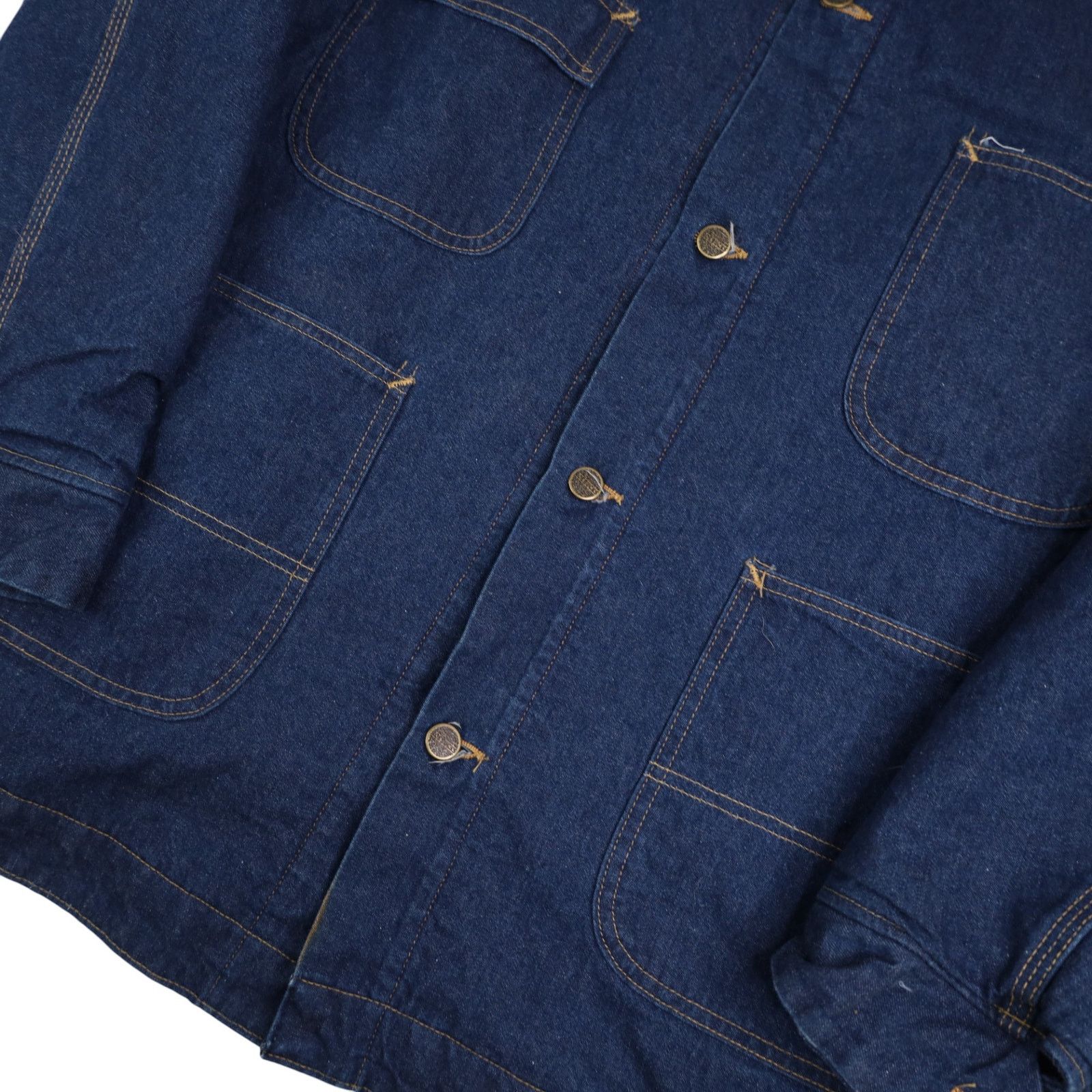 Sears × Vintage VTG Sears Roebuck Blanket Lined Denim Chore Jacket Jacket Size US XL / EU 56 / 4 - 4 Thumbnail