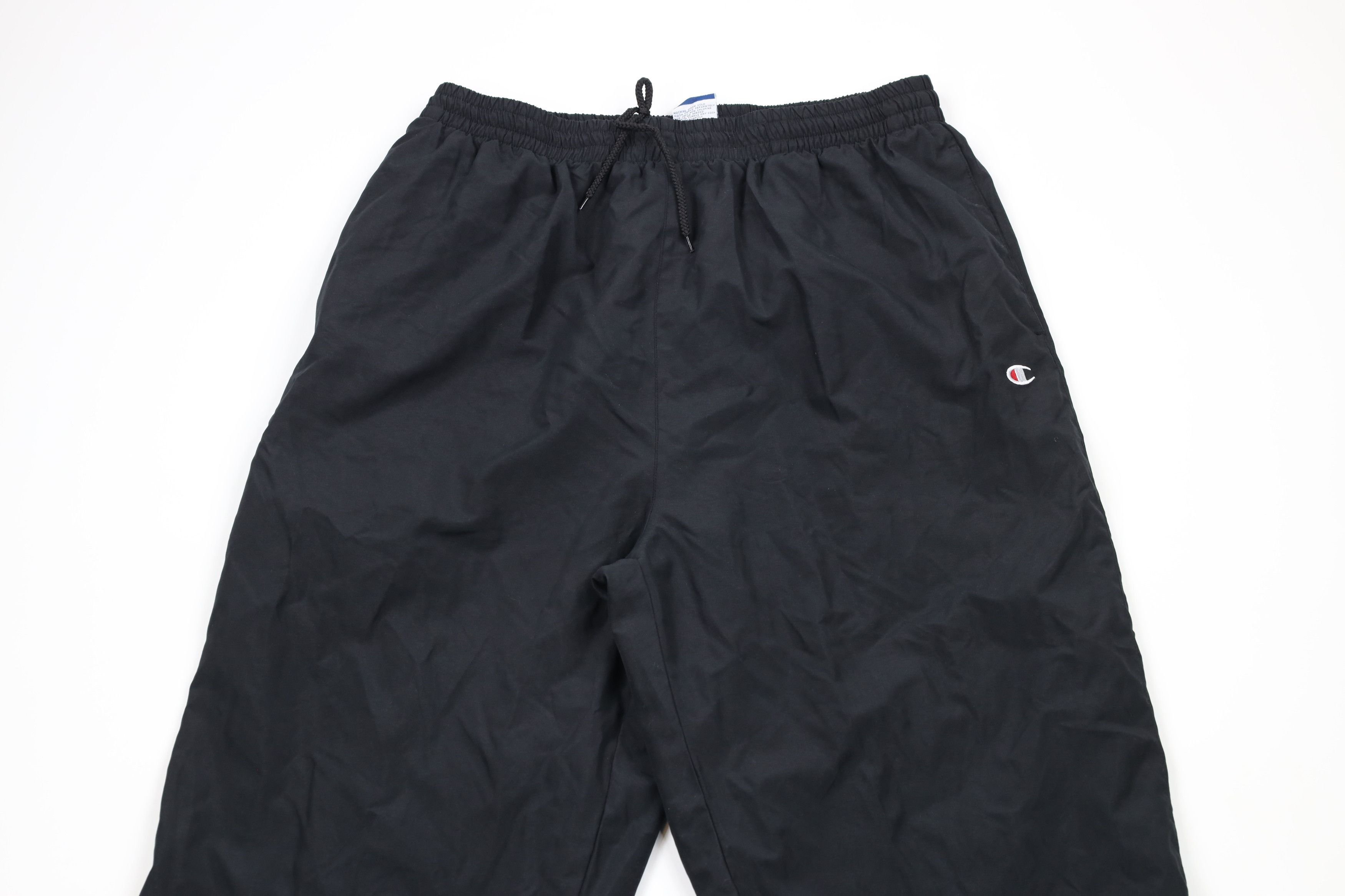 Champion × Vintage Vintage 90s Champion Classic Logo Lined Wide Leg Pants Black Size US 38 / EU 54 - 2 Thumbnail