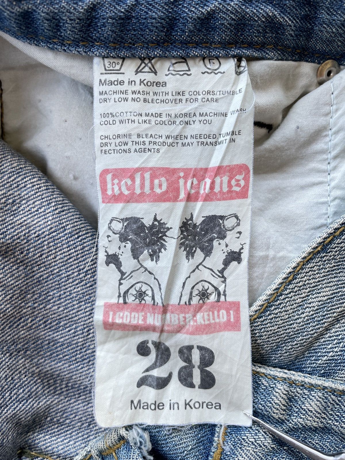 Vintage Kello Distressed Jeans Size US 29 - 14 Thumbnail