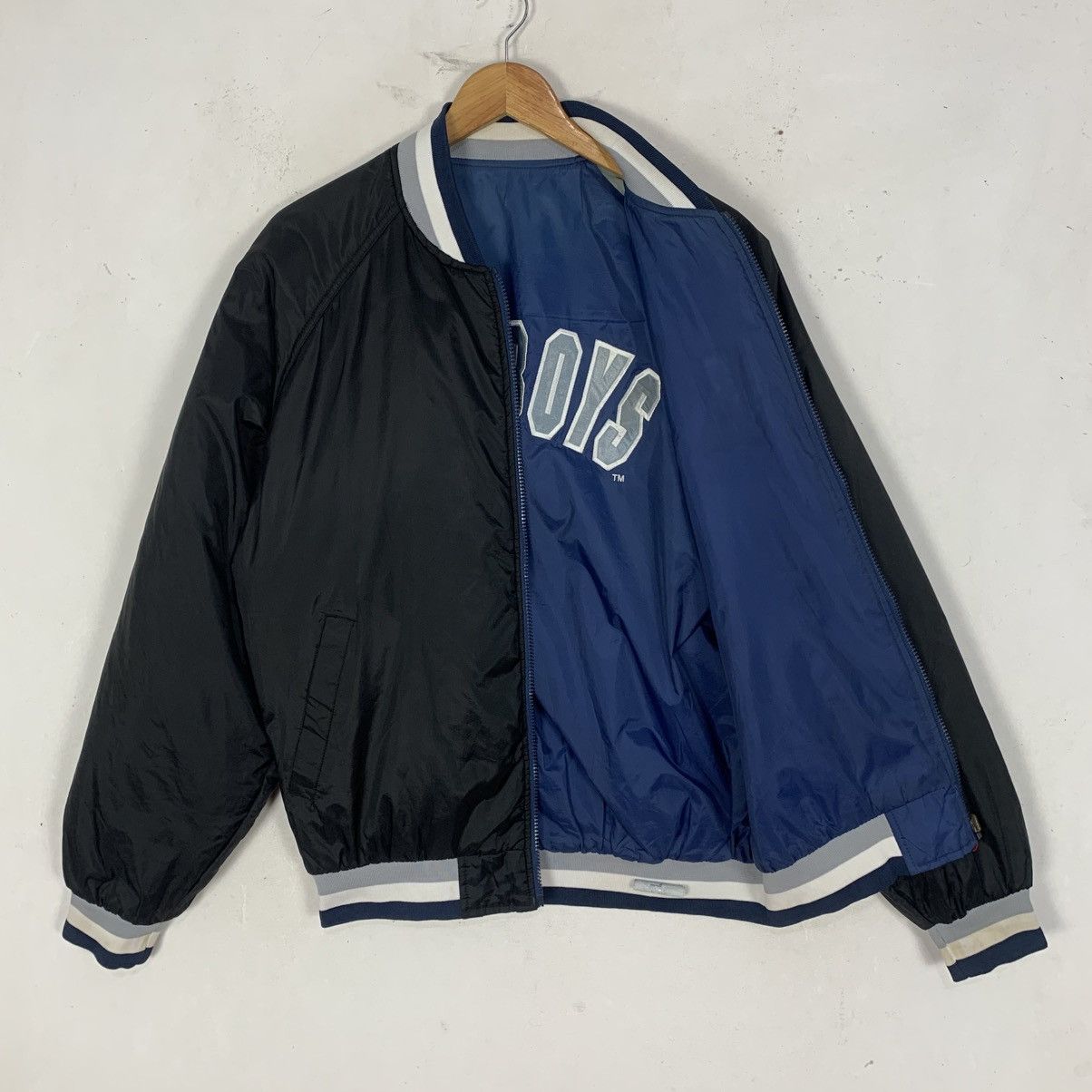 Jerzees vintage Jerzees Dallas Cowboys NFL reversible bomber jacket Size US L / EU 52-54 / 3 - 16 Thumbnail