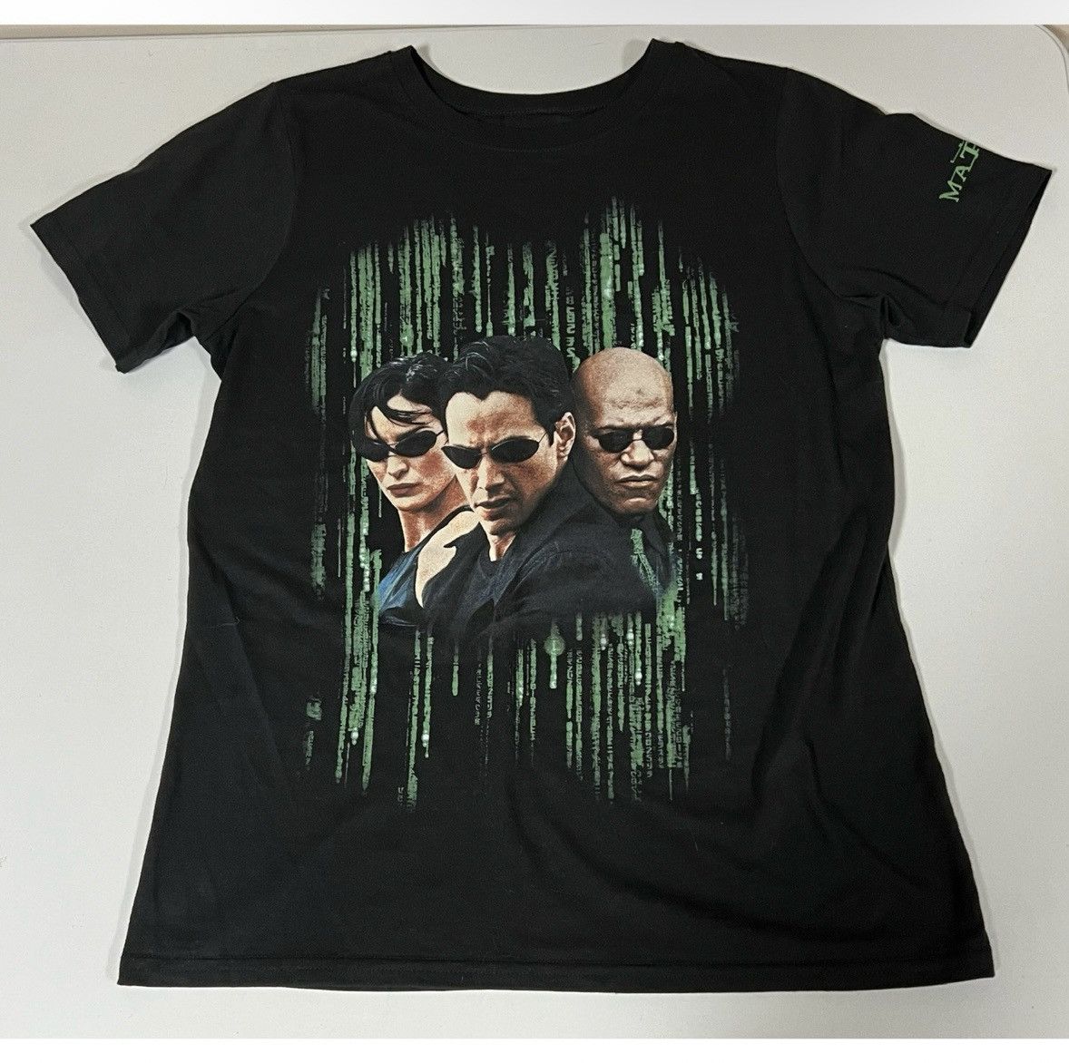 Band Tees Black Green ‘The Matrix’ Graphic Tee T-Shirt Top Size S 💚 Size US S / EU 44-46 / 1 - 1 Thumbnail