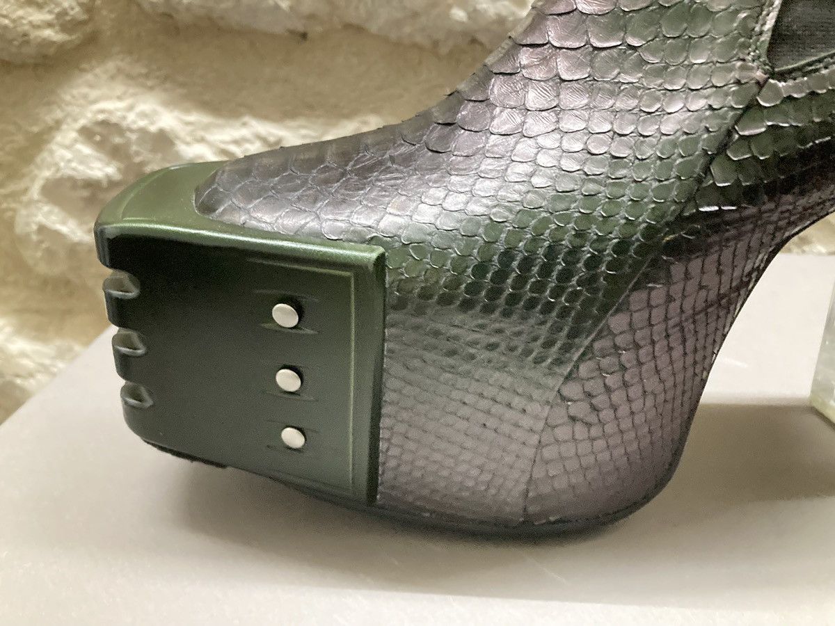 Rick Owens RICK OWENS Iridescent Python Platform Kiss Heels Size US 10 / EU 43 - 10 Thumbnail