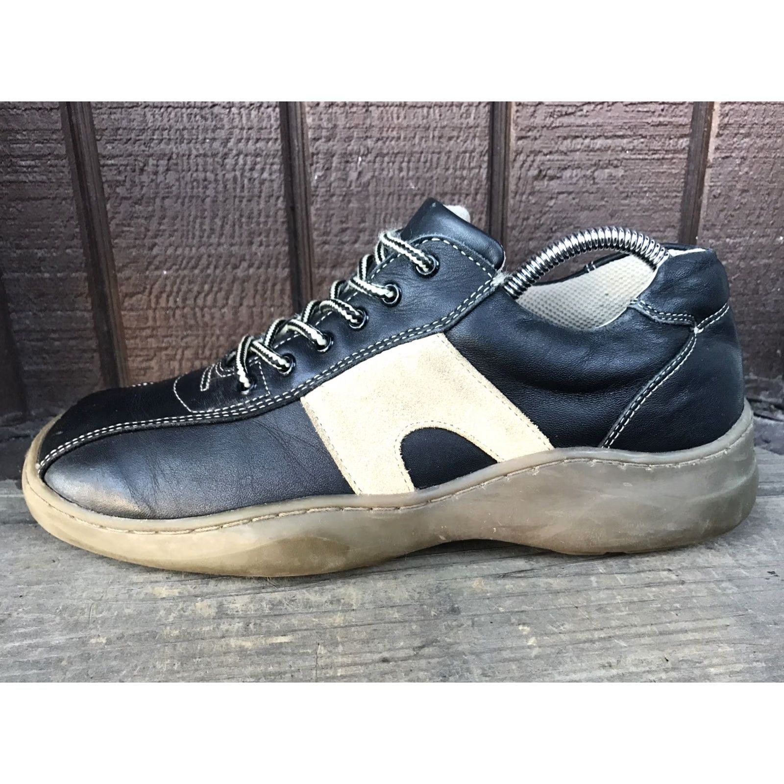 Vintage Mens GBX Brown Leather Bicycle Toe Lace Up Casual Oxford Walking Shoes 8M Size US 8 / EU 41 - 7 Thumbnail