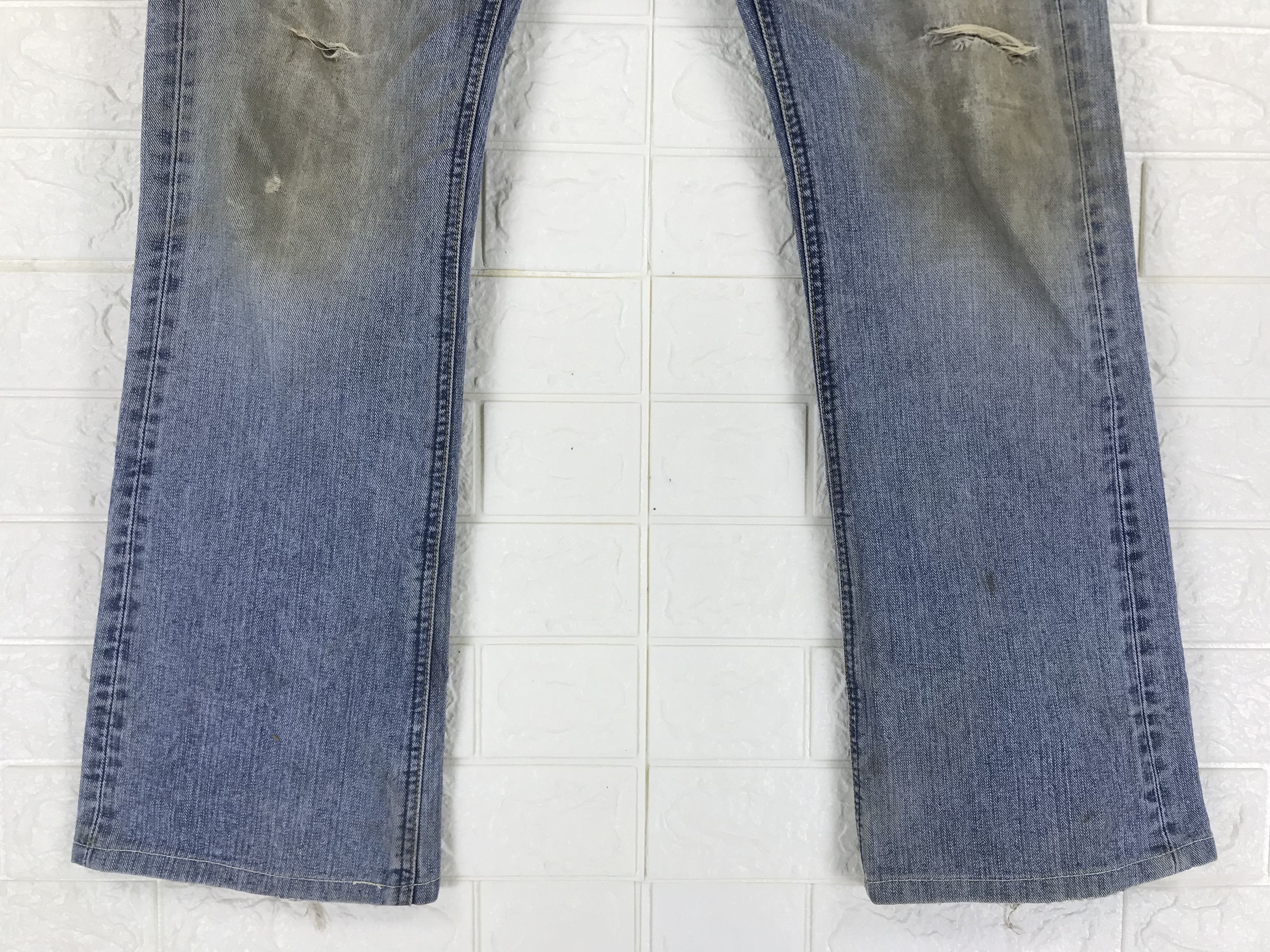 Lee Vintage Lee Riders Distressed Flare Jeans Size US 32 / EU 48 - 4 Thumbnail