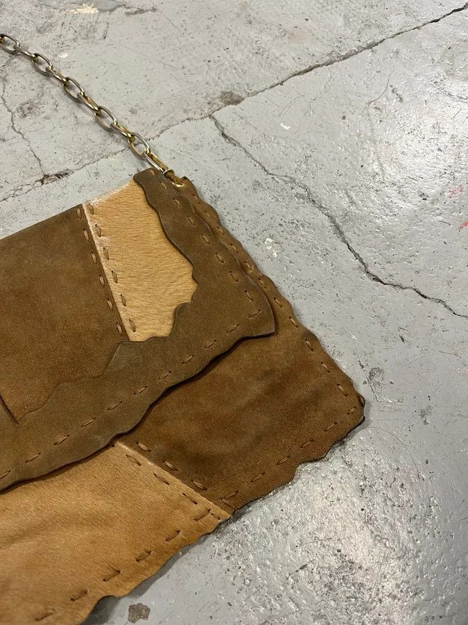 Dolce & Gabbana SS2001 Dolce & Gabbana Beige Pony Hair Leather Patchwork Bag Size ONE SIZE - 4 Thumbnail