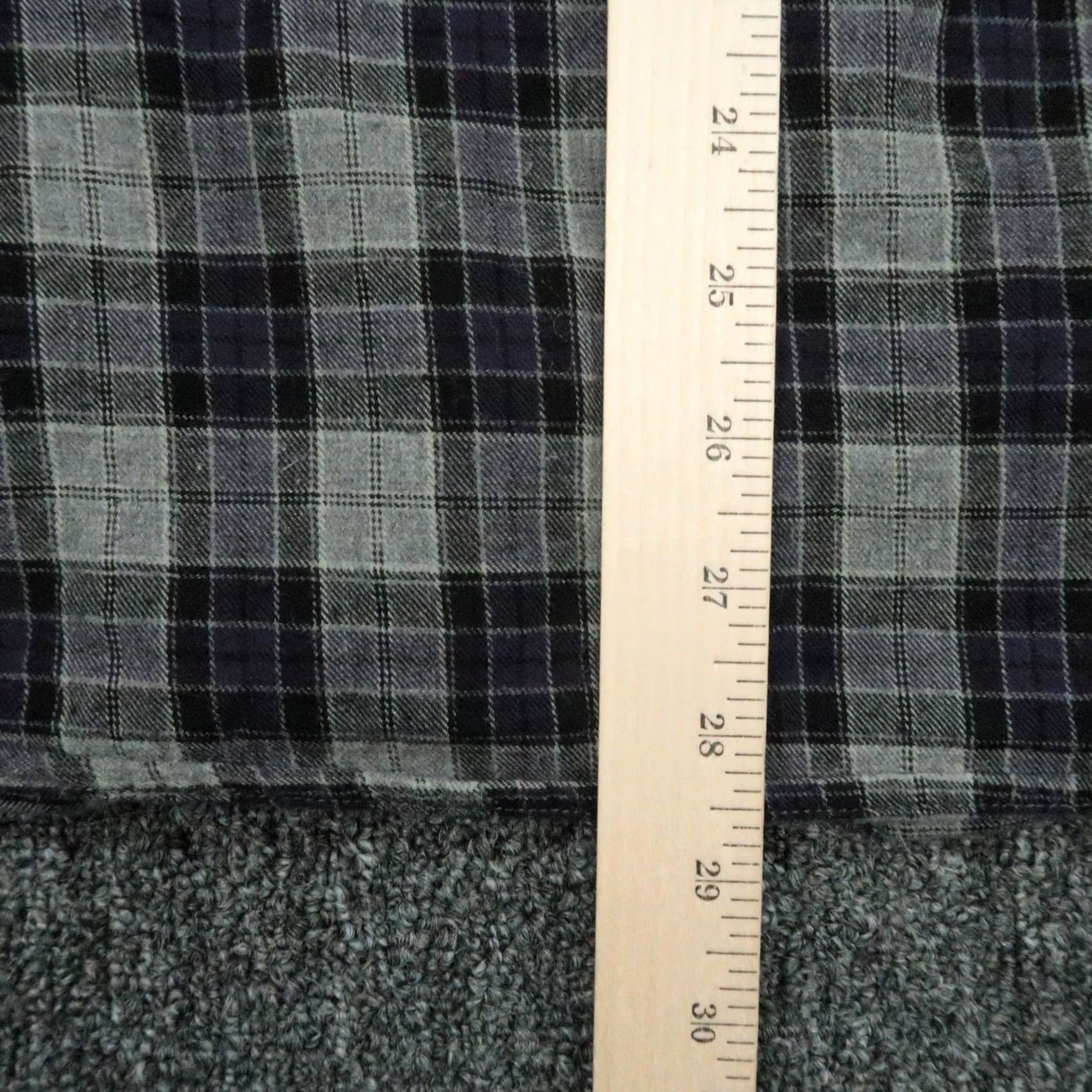 Gustin Gustin Shirt Mens XL Gray Plaid Long Sleeve Button-Down Pocketed Vintage No Size US XL / EU 56 / 4 - 6 Thumbnail