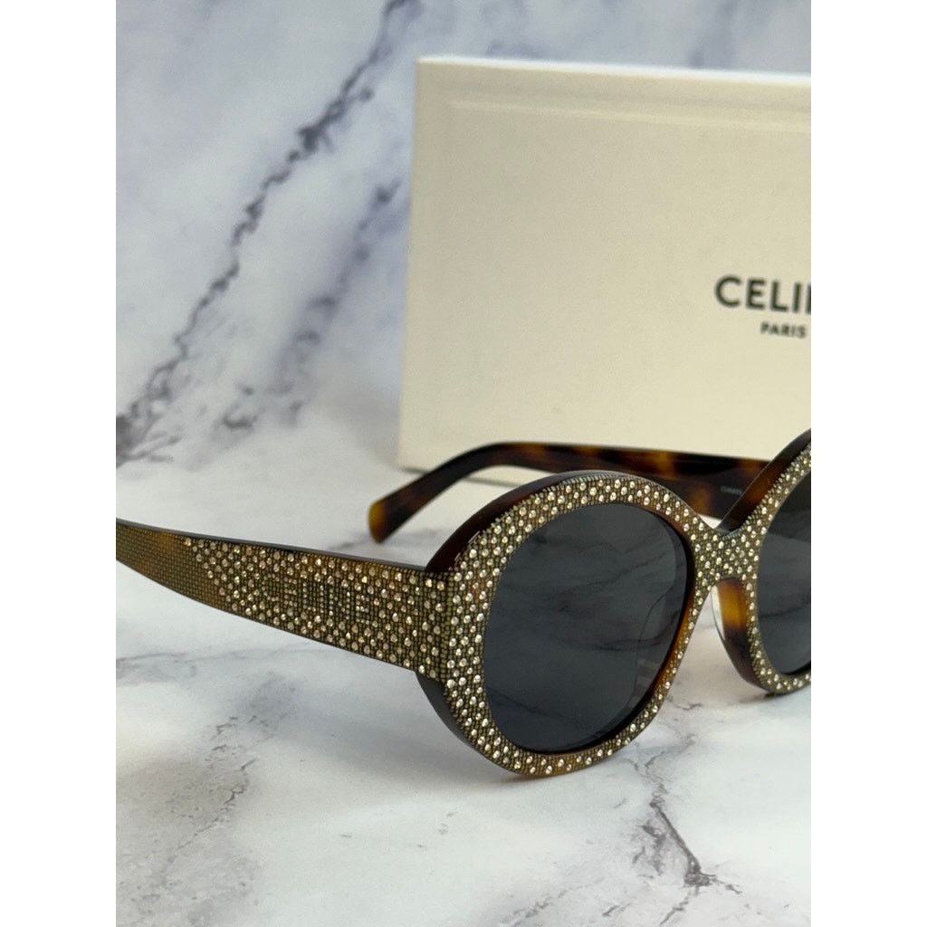 Celine NEW Celine CL4240IS Crystal Embellished Sunglasses $1050 Size ONE SIZE - 4 Thumbnail