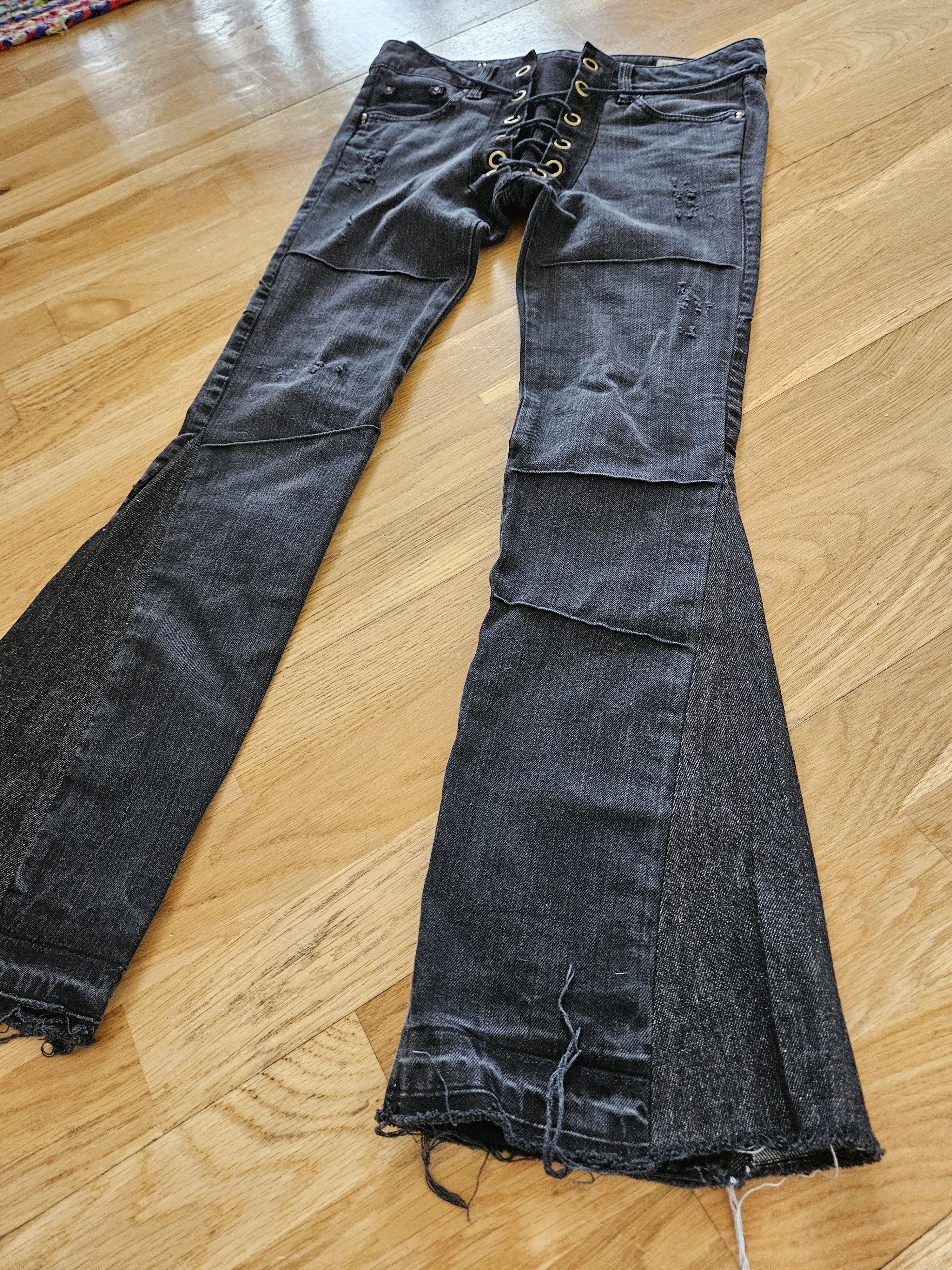 Diesel Custom Flared Lace Up Segmented Size US 27 - 4 Thumbnail