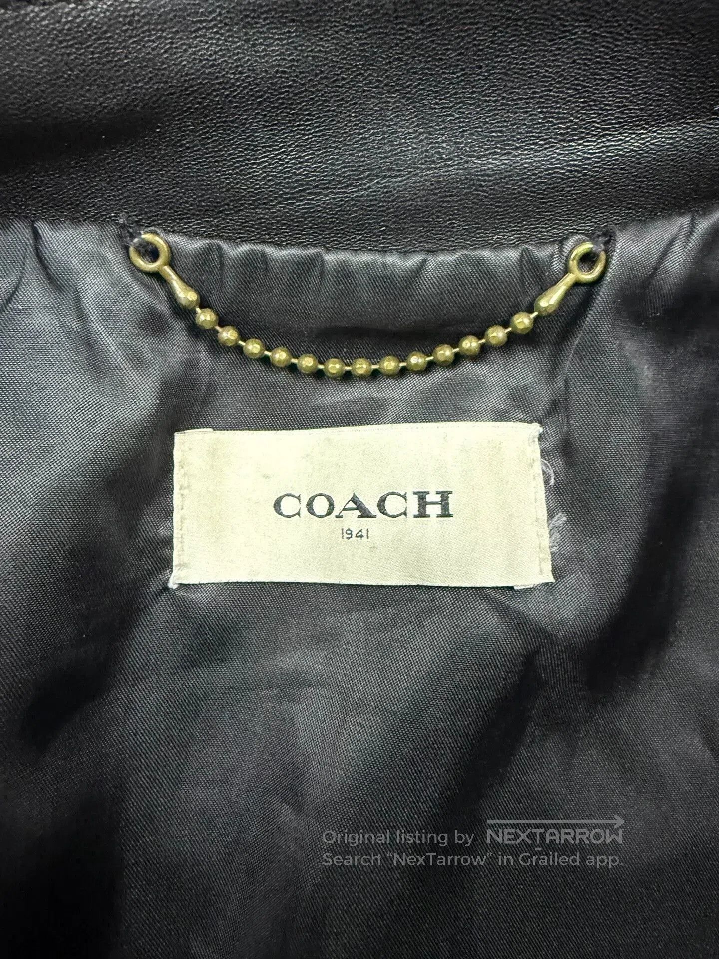 Coach COACH Black Leather Biker Jacket. Size US M / EU 48-50 / 2 - 4 Thumbnail