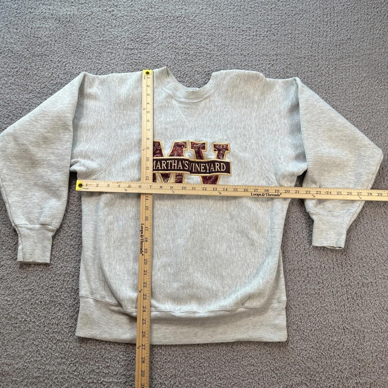 Other Vintage Martha's Vineyard Sweatshirt Made in USA Gray MV Size M / US 6-8 / IT 42-44 - 3 Thumbnail