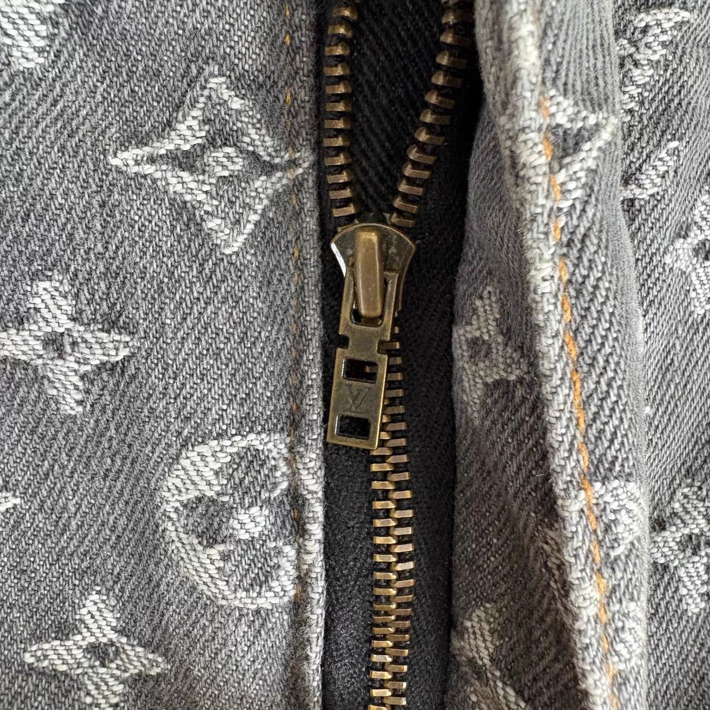 Louis Vuitton LV Monogram Paneled Half Print Jeans NWT 32 Size US 32 / EU 48 - 7 Thumbnail