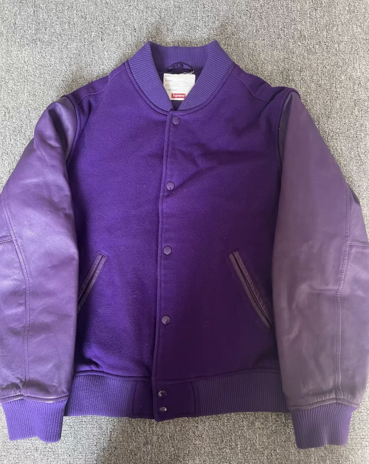 Supreme Supreme motion logo leather varsity Jacket Size US L / EU 52-54 / 3 - 2 Thumbnail