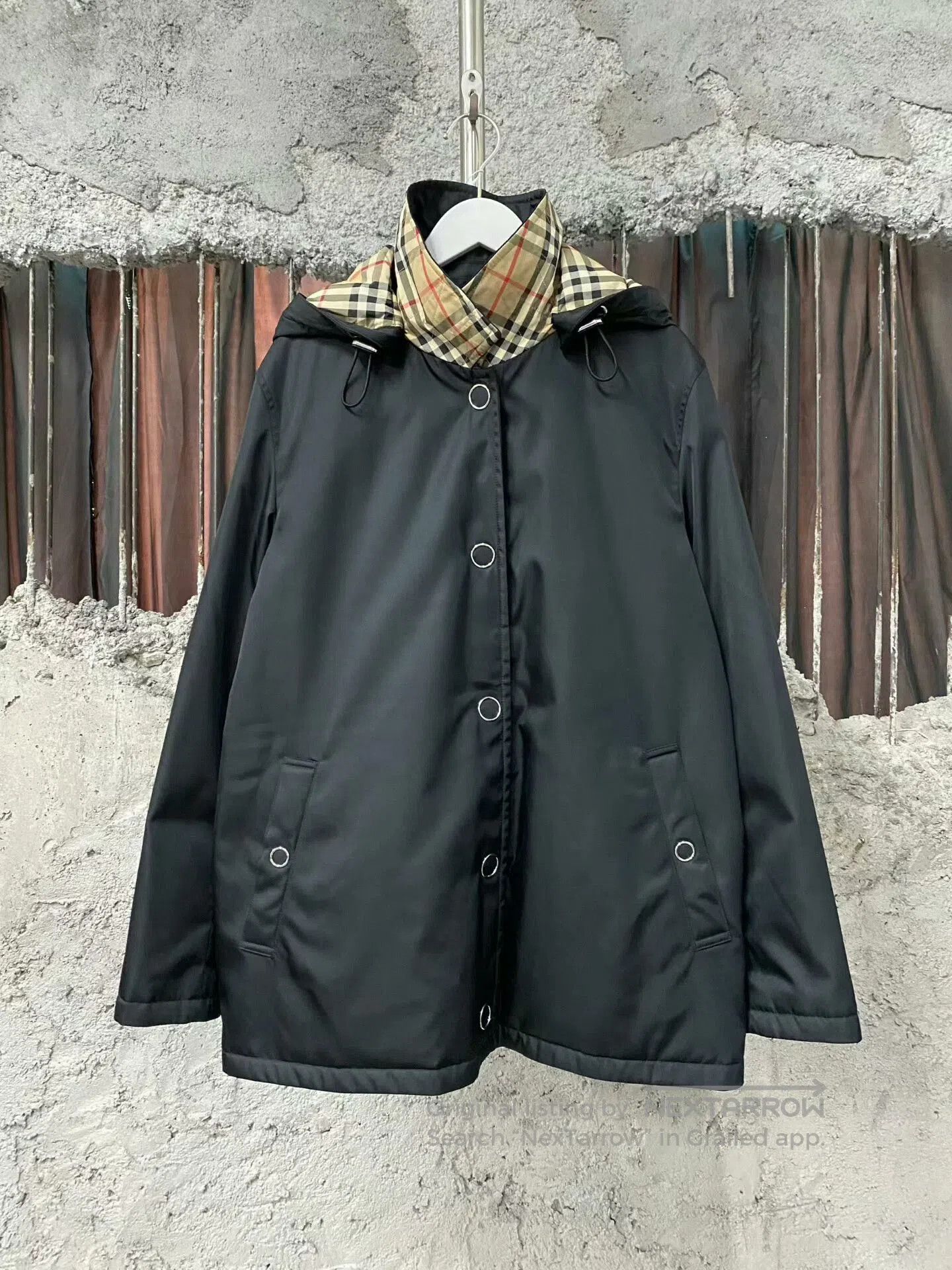 Burberry black nylon trench coat by Burberry. Size US M / EU 48-50 / 2 - 1 Thumbnail