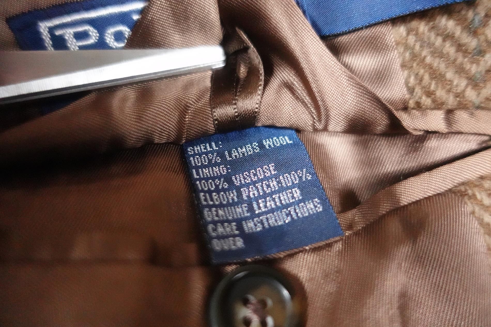 Polo Ralph Lauren Polo Ralph Lauren Blazer Jacket Herringbone Brown Wool XXL Size US XXL / EU 58 / 5 - 6 Thumbnail