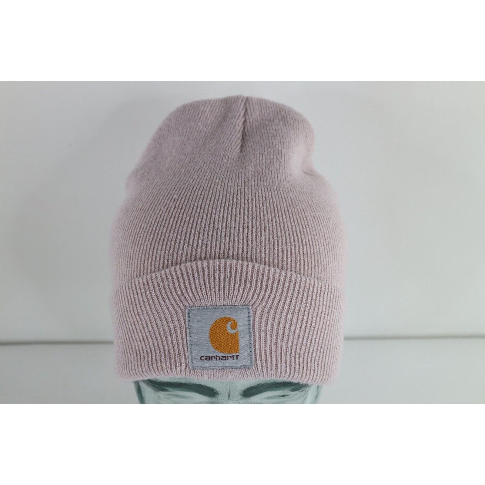 Carhartt × Vintage Vintage Y2K Carhartt Knit Winter Beanie Hat Light Purple Size ONE SIZE - 1 Thumbnail