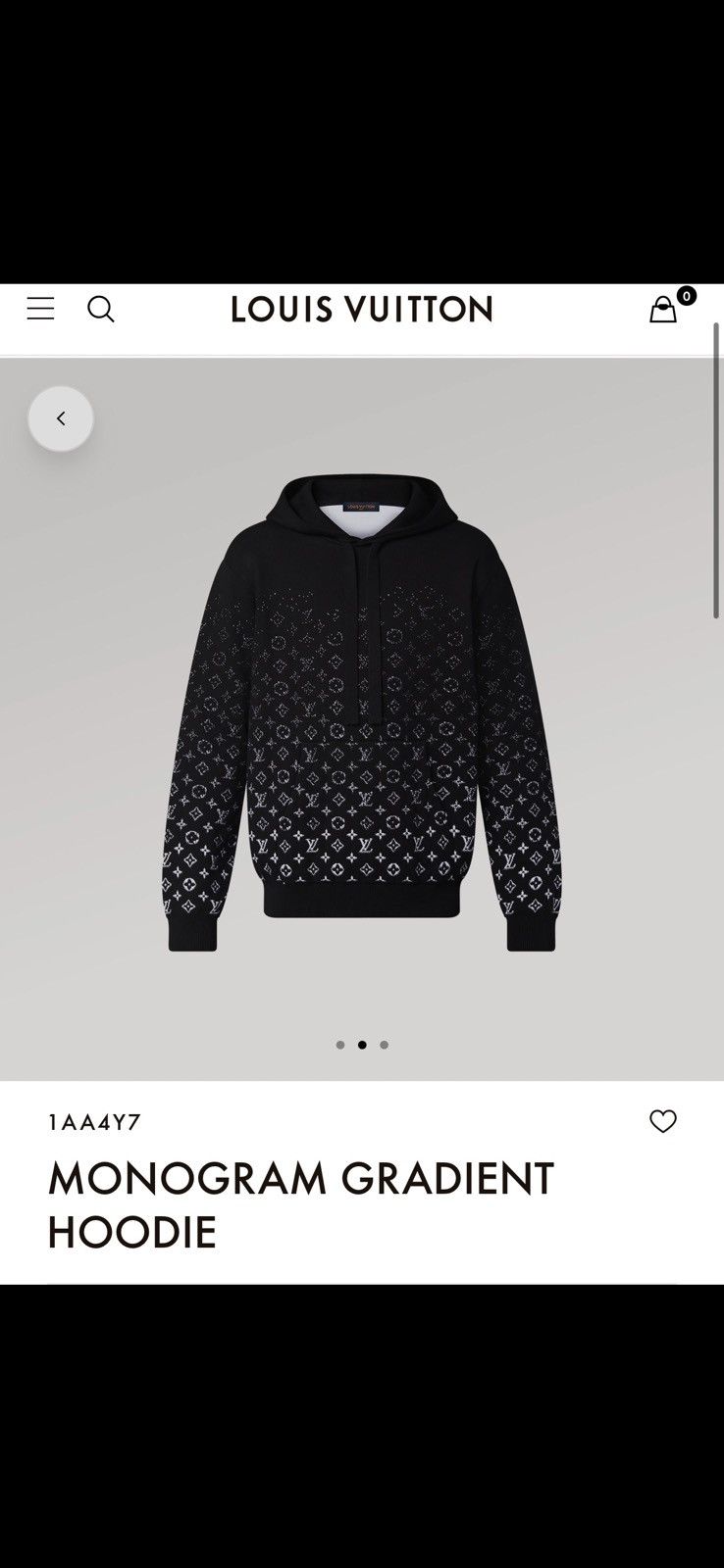 Louis Vuitton Louis Vuitton monogram LV logo sweatshirt/hoodie Size US L / EU 52-54 / 3 - 1 Thumbnail