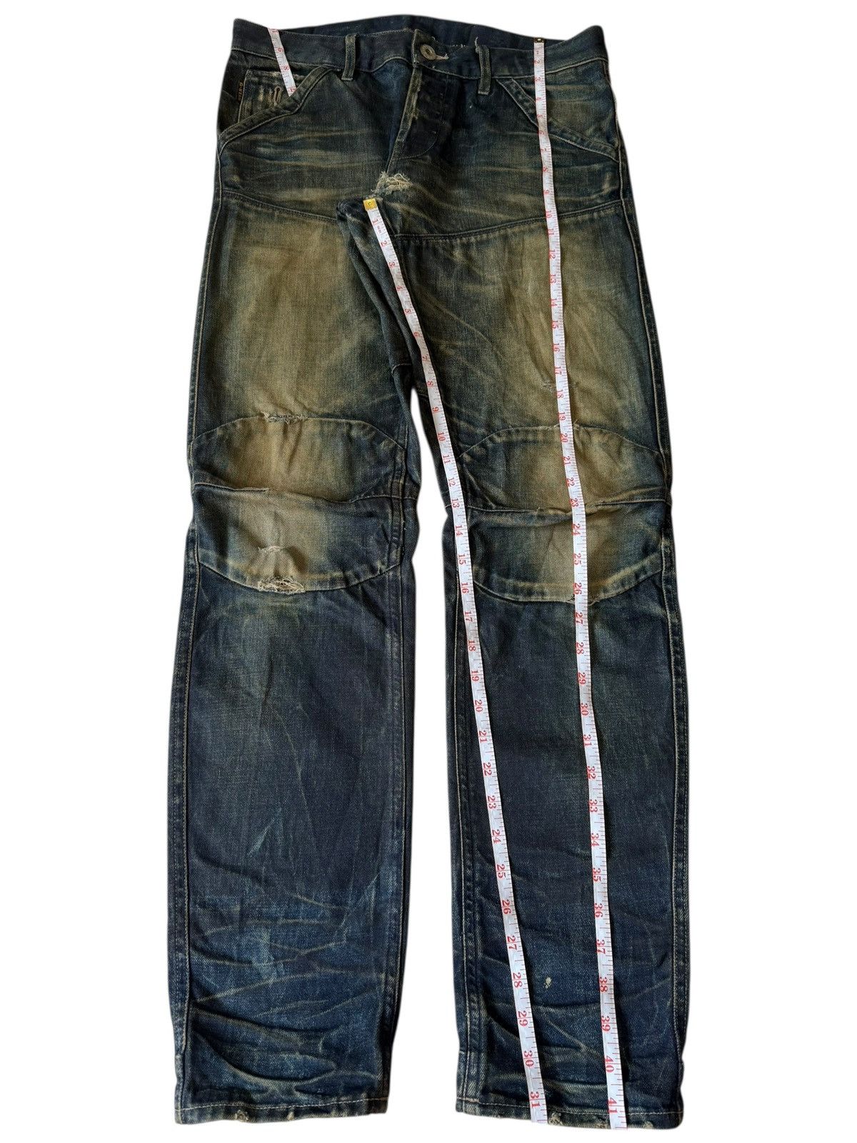 G-Star Vintage G Star Mud Wash Distressed Jeans Size US 32 / EU 48 - 7 Thumbnail