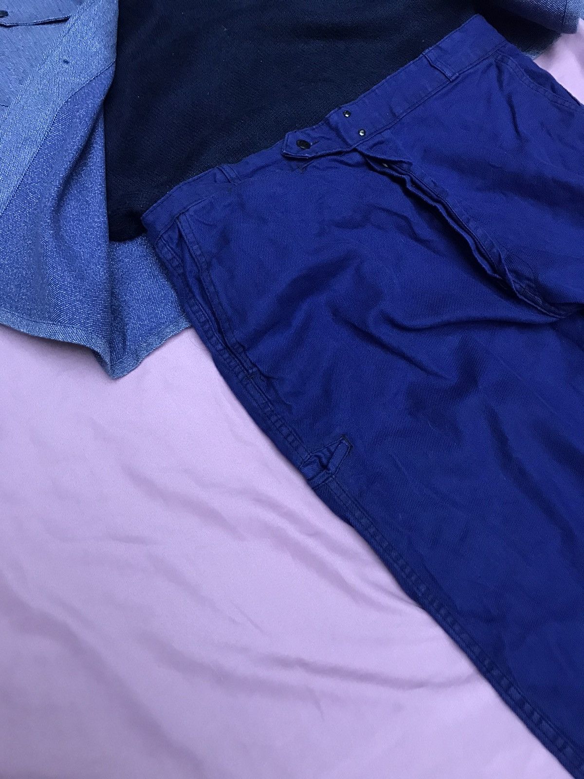 Other ANTIQUE MADE IN FRANCE GENUINE MOLESKIN WORK PANTS Size US 34 / EU 50 - 5 Thumbnail