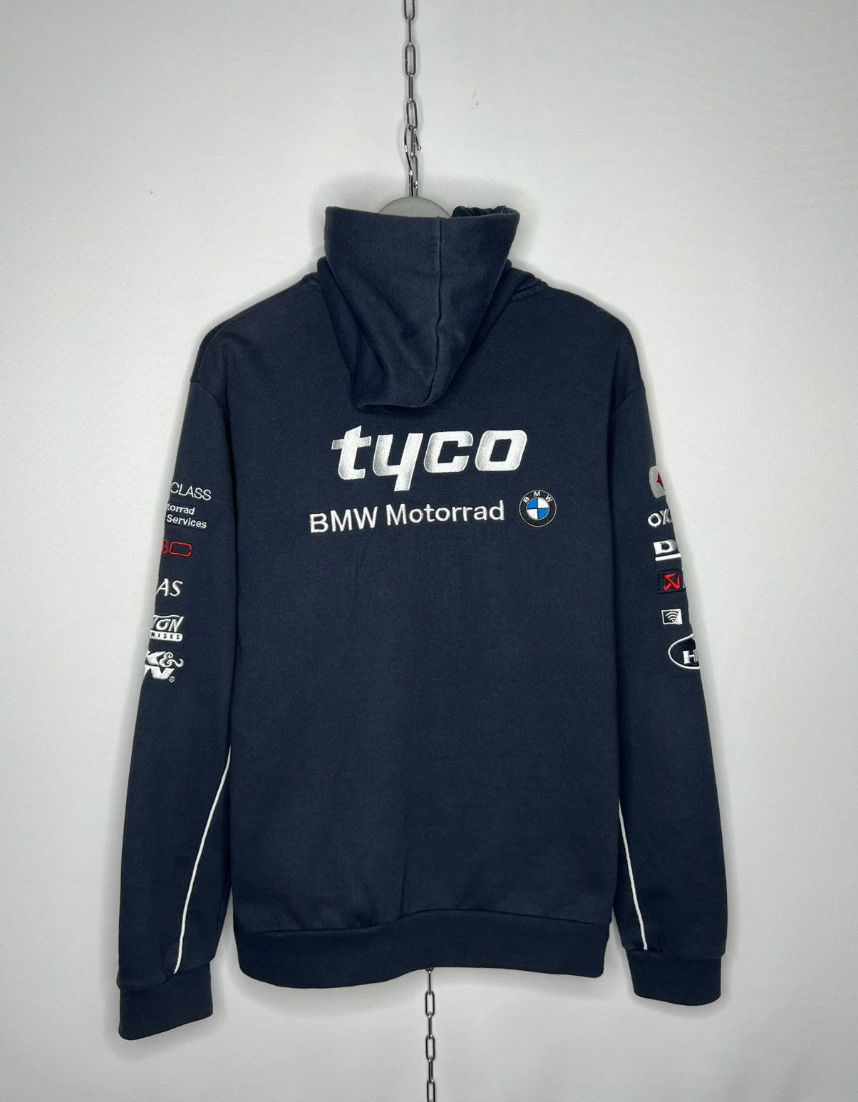 BMW BMW Tyco Motorrad Full Zip Hoodie Full Sponsors Rare Size US L / EU 52-54 / 3 - 9 Thumbnail