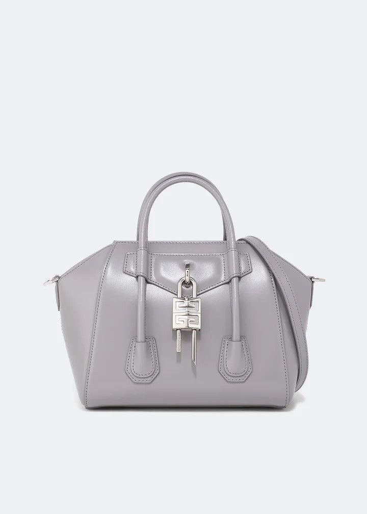 Givenchy o1srvl11e0825 Size: OS / Antigona Lock-Mini Bag in Grey Size ONE SIZE - 1 Thumbnail