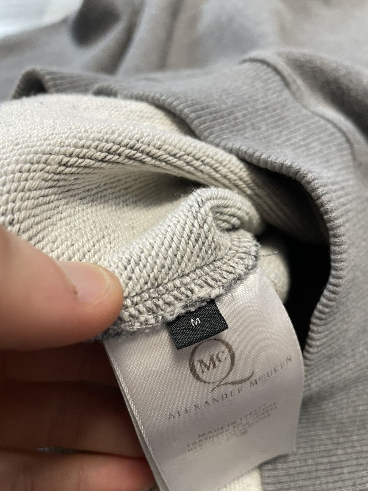 Alexander McQueen Alexander McQueen Big Logo Gray Sweatshirt Crewneck Size US M / EU 48-50 / 2 - 12 Thumbnail
