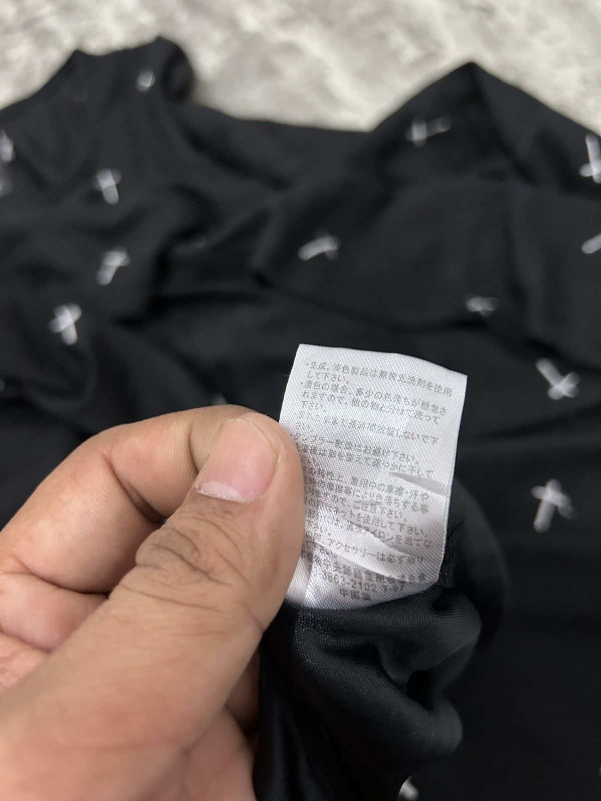 14th Addiction × If Six Was Nine × Japanese Brand Dig Deep Embroidered Aop Cross Acrylic Mini Dress Size L / US 10 / IT 46 - 9 Thumbnail