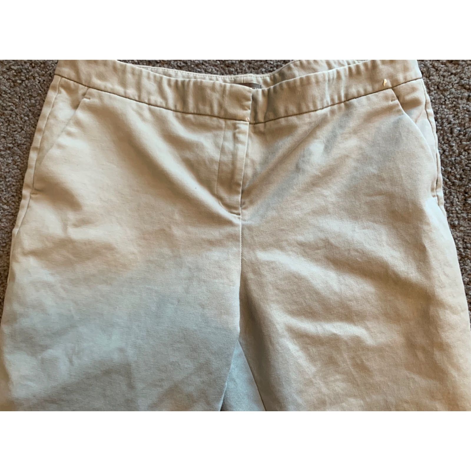 Vince Camuto Vince Camuto Pants Women Gray Knit Dress 12 Inseam 29" Slim Leg Pockets 90s Designer Size 34" / US 12 / IT 48 - 2 Thumbnail