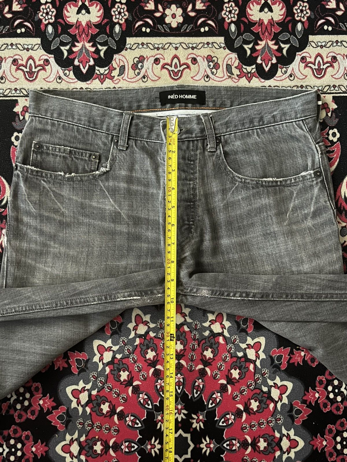 Designer × Japanese Brand × Yohji Yamamoto ⚡️Designer⚡️Vintage Japanese Ined Homme by Yohji Yamamoto Jean Size US 32 / EU 48 - 17 Thumbnail