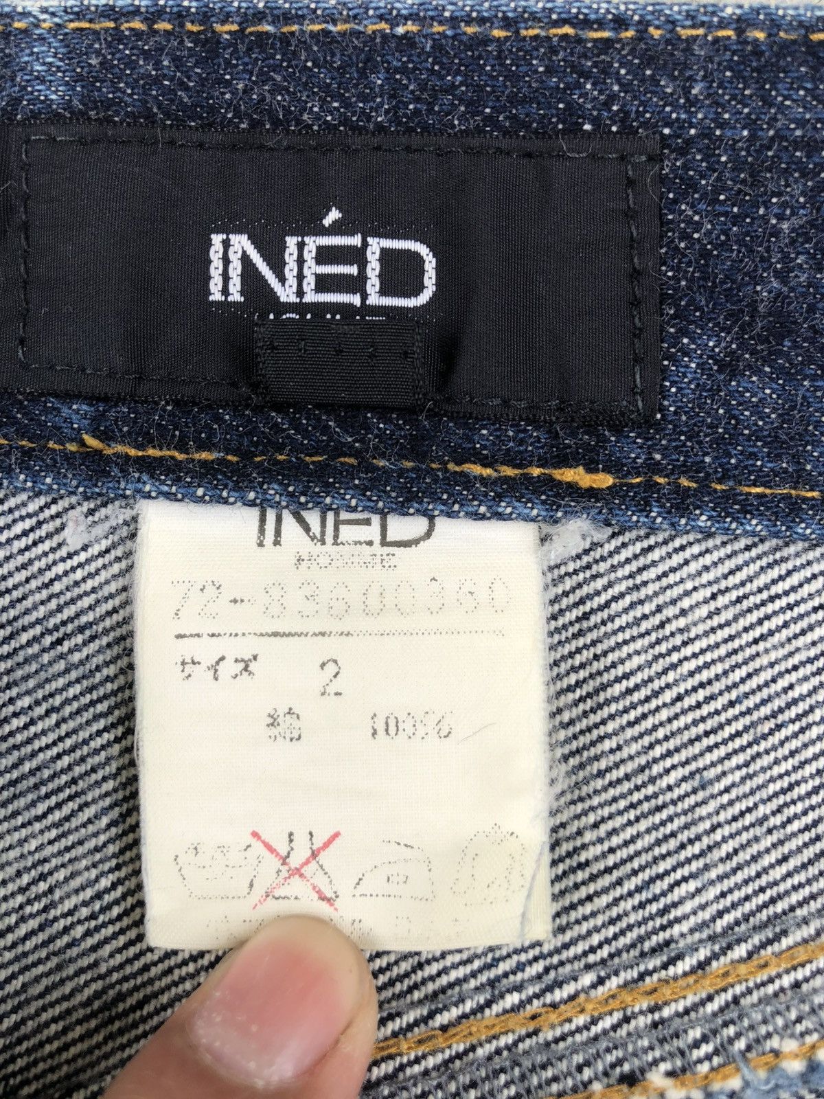 Yohji Yamamoto Ined Homme Flared Jeans Distressed Jeans Size US 30 / EU 46 - 21 Thumbnail