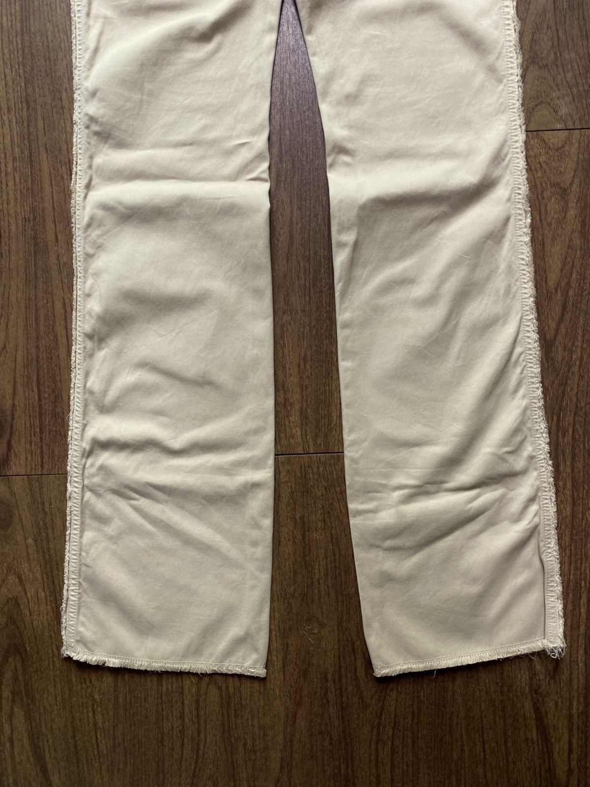 Maison Margiela MM6 by Maison Margiela Inside Out Distressed Flared Pants Size US 30 / EU 46 - 6 Thumbnail