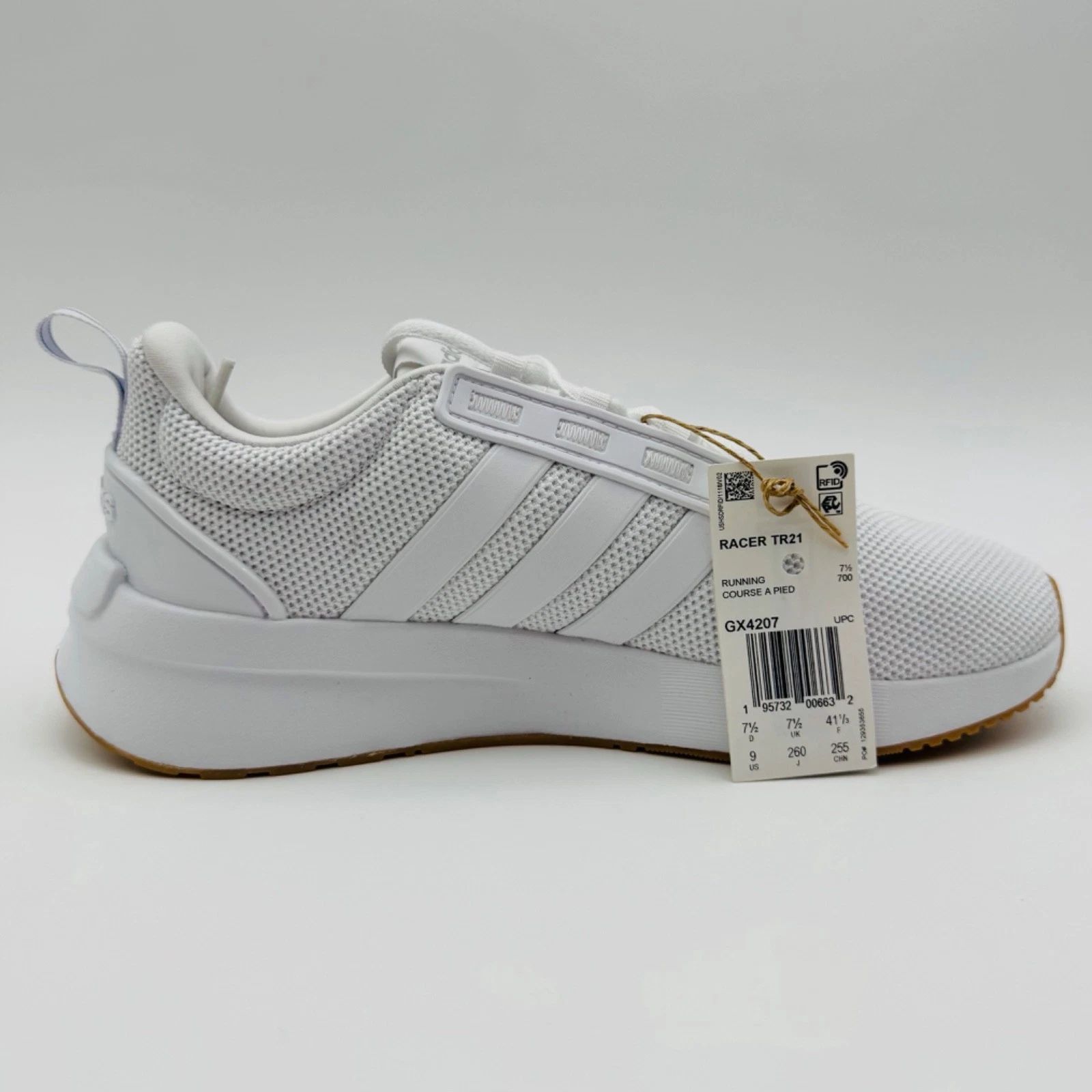 Adidas adidas Racer TR21 Running Sneaker White Gum Women (No Box) Size US 9 / IT 39 - 5 Thumbnail