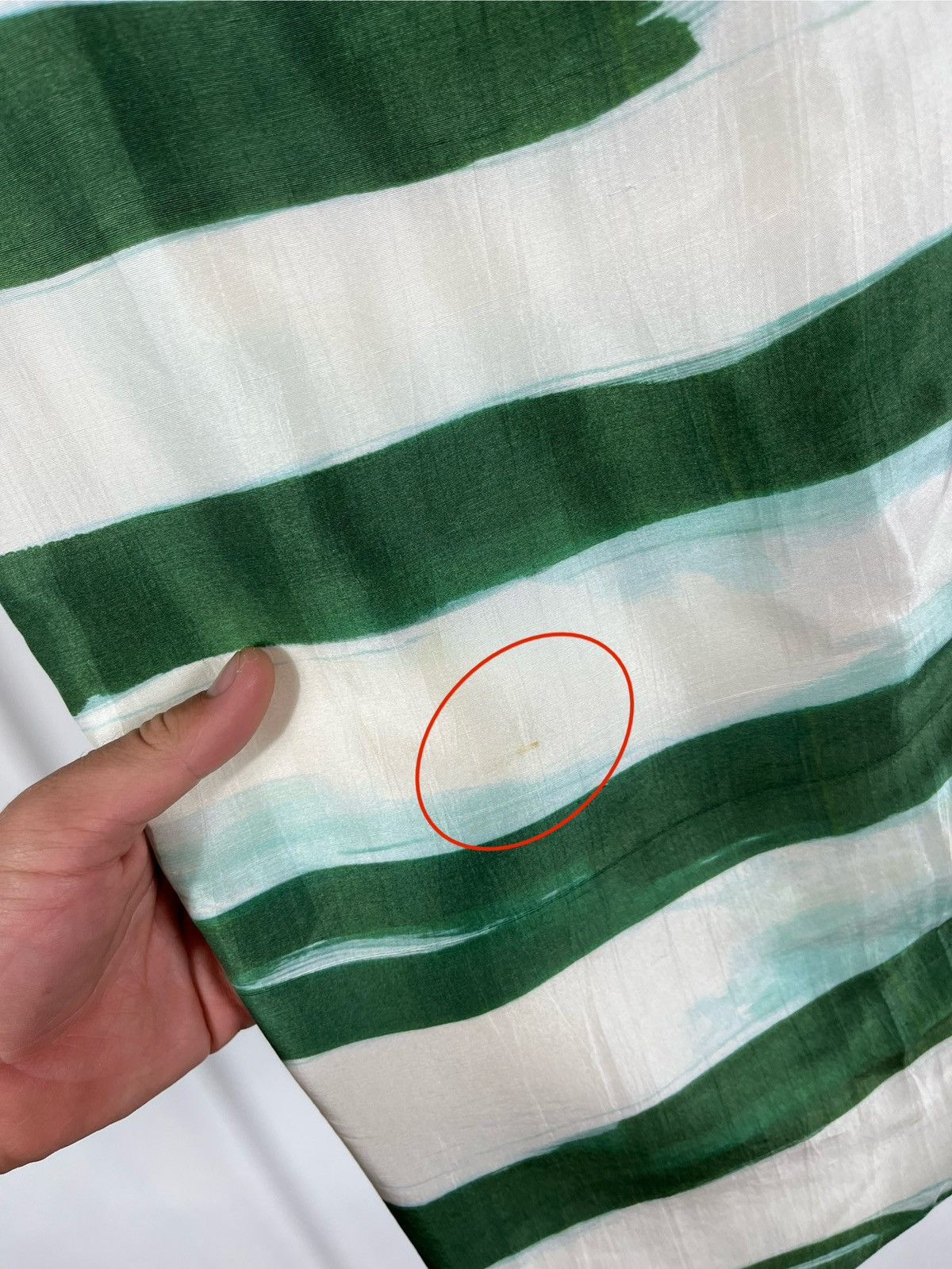 Emporio Armani Emporio Armani Women’s Green White Striped Skirt IT 40 Size 27" / US 4 / IT 40 - 3 Thumbnail