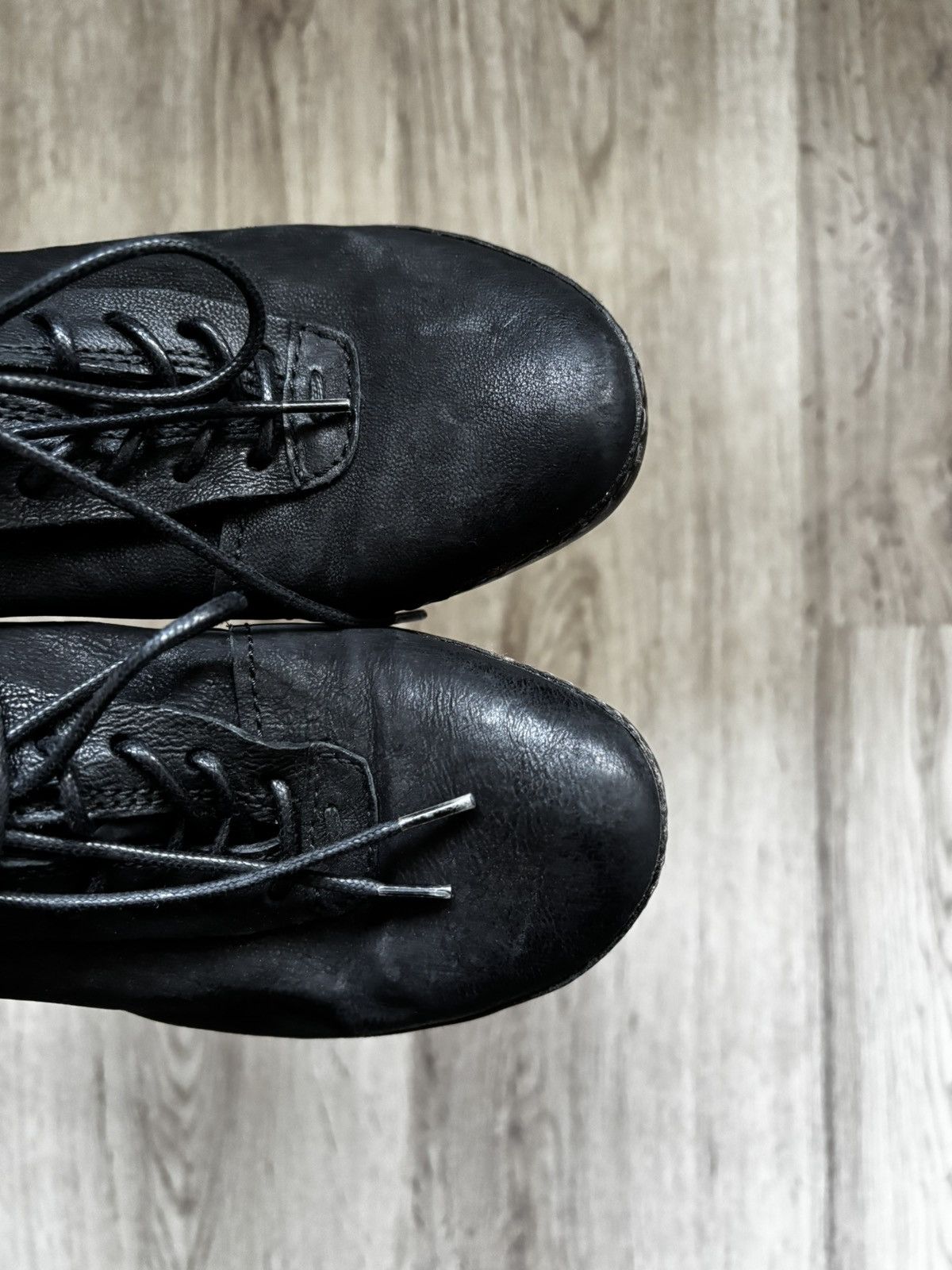 A.S.98 A.S. 98 (AirStep) Leather Studded Low-Heel Shoes – Black Size US 6.5 / IT 36.5 - 4 Thumbnail