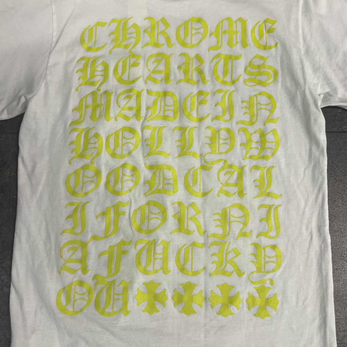 Chrome Hearts Chrome Hearts Made In Hollywood T-Shirt White Size US S / EU 44-46 / 1 - 4 Thumbnail