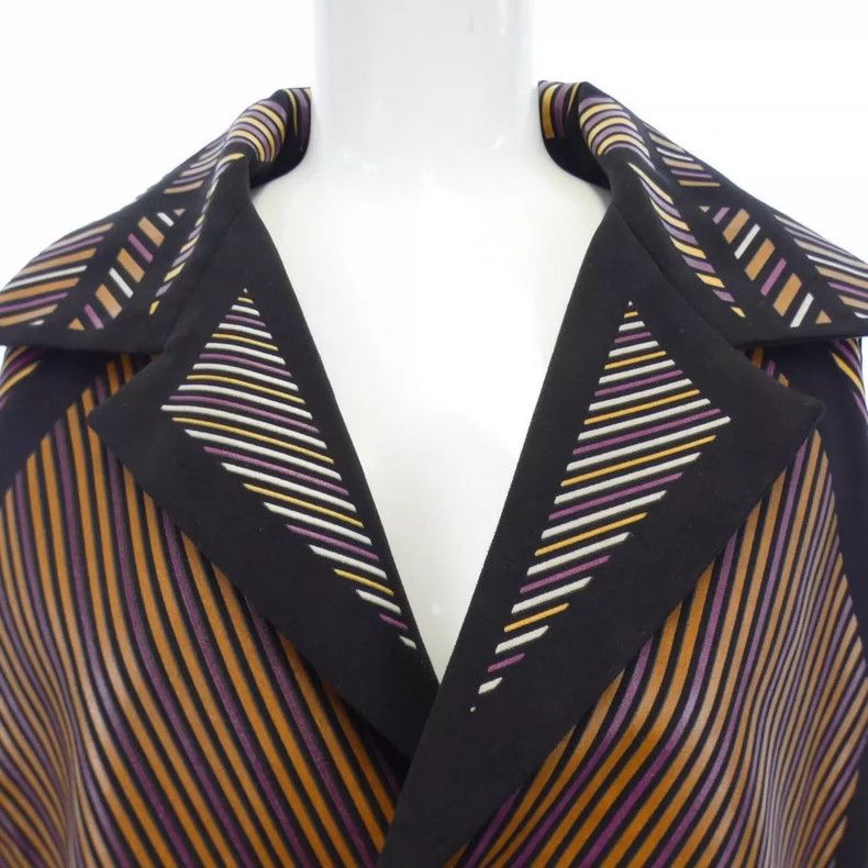 Issey Miyake Issey Miyake Multicolored striped coat Size M / US 6-8 / IT 42-44 - 4 Thumbnail