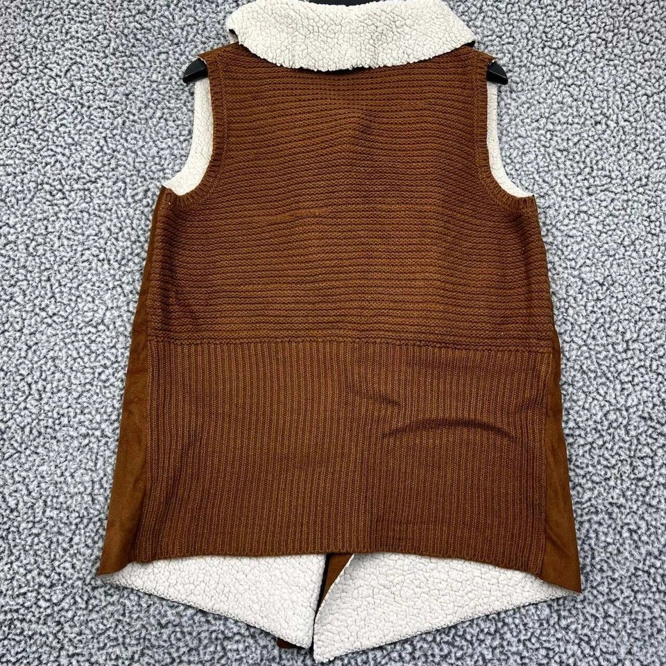 Other Absolutely Famous Jacket Vest Women Suede Sherpa Knitted M Size M / US 6-8 / IT 42-44 - 2 Thumbnail