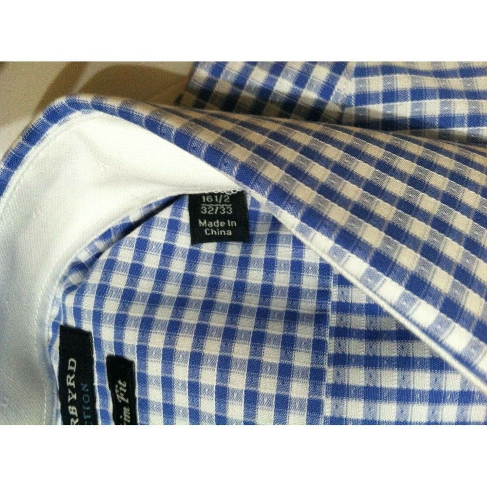 Tailorbyrd TAILORBYRD MENS NEW BLUE 100%COTTON DRESS SHIRT 16.5/32-33 Size US L / EU 52-54 / 3 - 4 Thumbnail