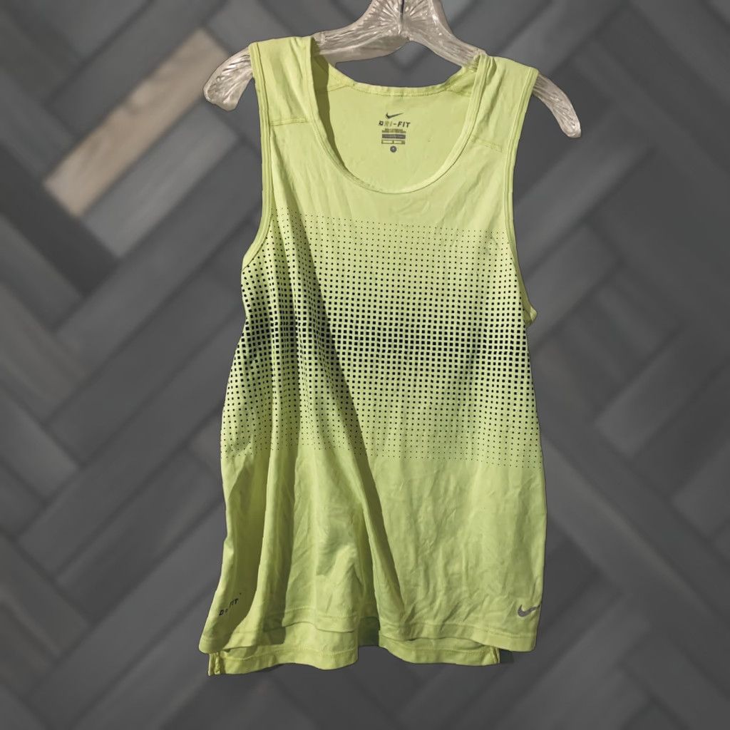 Nike Nike Dri-Fit Tank Top Womens Neon Yellow Small Running Sleeve Sleeveless Racerback Activewear Nike Dri-Fit Pullover Women’s | Size Small | Neon Size S / US 4 / IT 40 - 1 Thumbnail