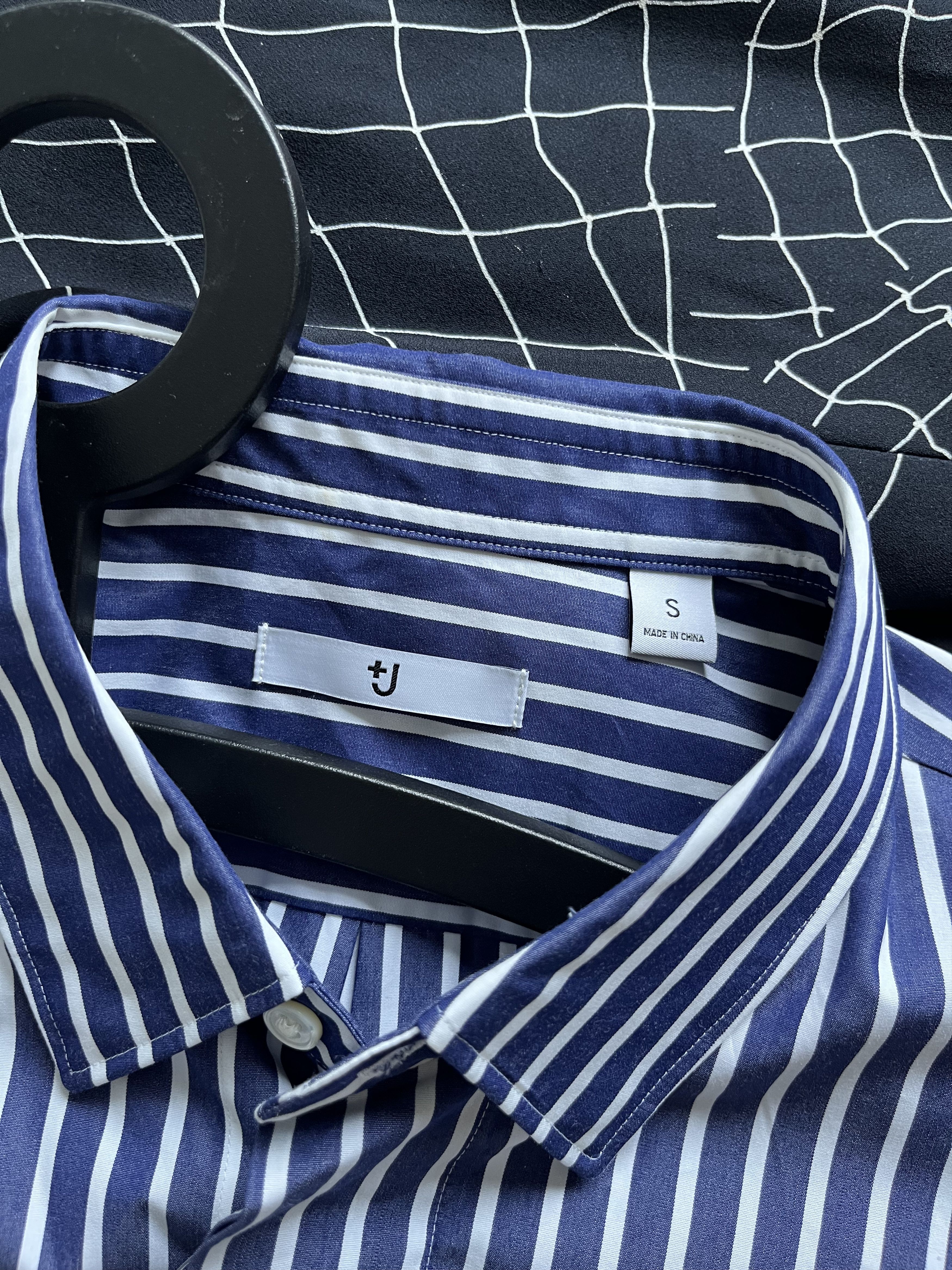 Jil Sander × Uniqlo Uniqlo J+ Blue Striped Shirt Size US S / EU 44-46 / 1 - 3 Thumbnail