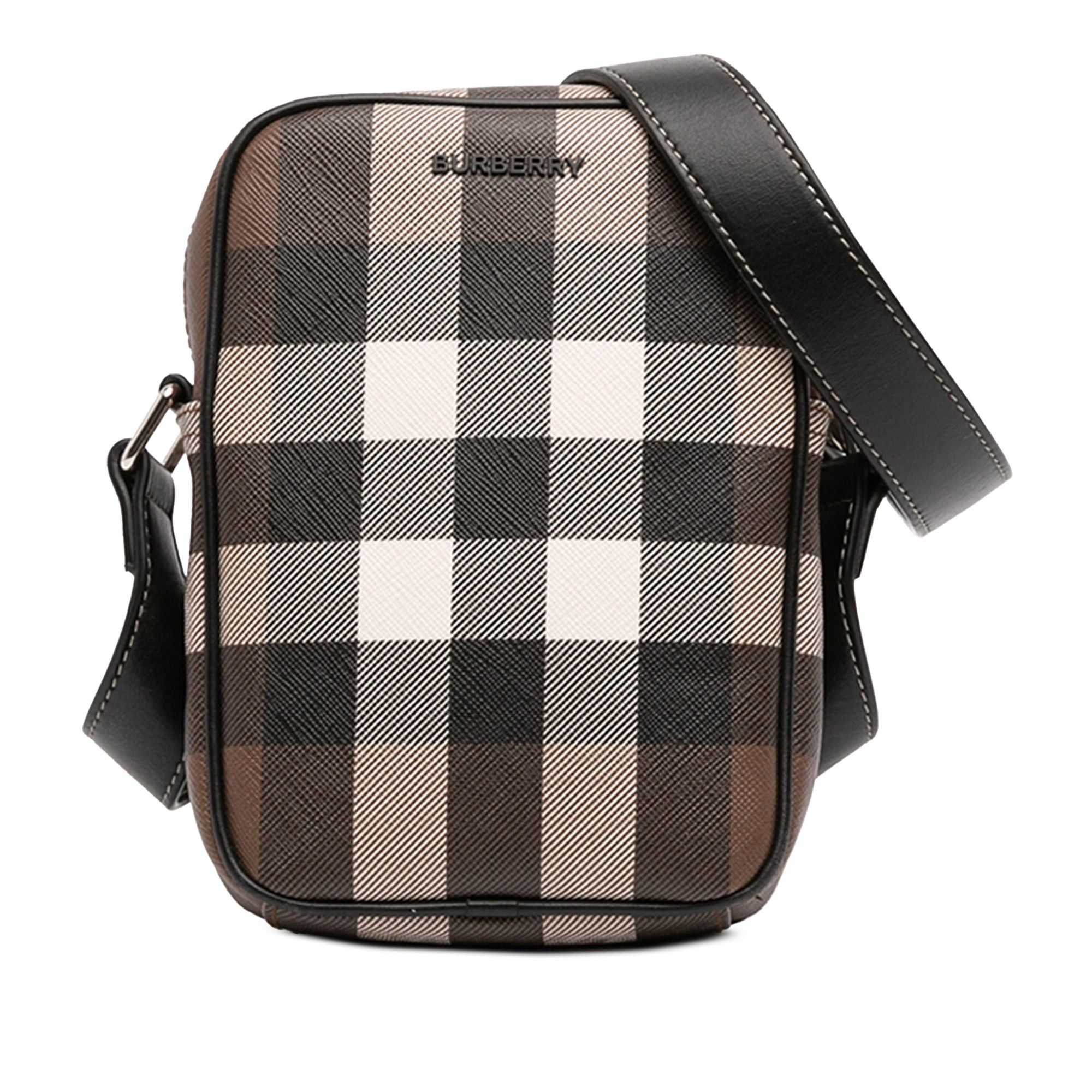 Burberry Giant Check E-Canvas Vertical Paddy Crossbody Size ONE SIZE - 1 Thumbnail