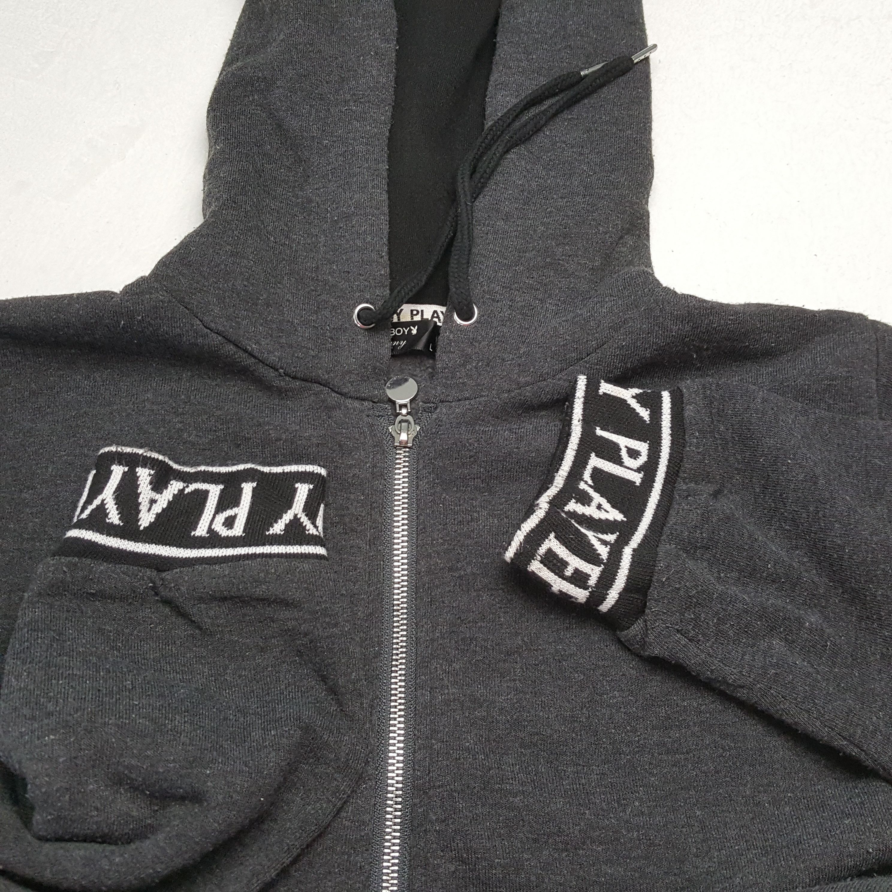 Playboy × Vintage Vintage PLAYBOY Fashion Brand Zipper Hoodies Size US S / EU 44-46 / 1 - 9 Thumbnail
