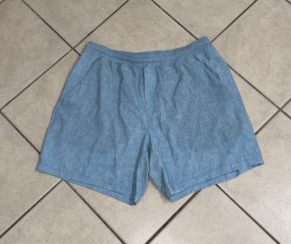 Lululemon LULULEMON PACE BREAKER SHORT 7”LINERLESS NEO BLUE MULTI XL Size US 42 / EU 58 - 4 Thumbnail