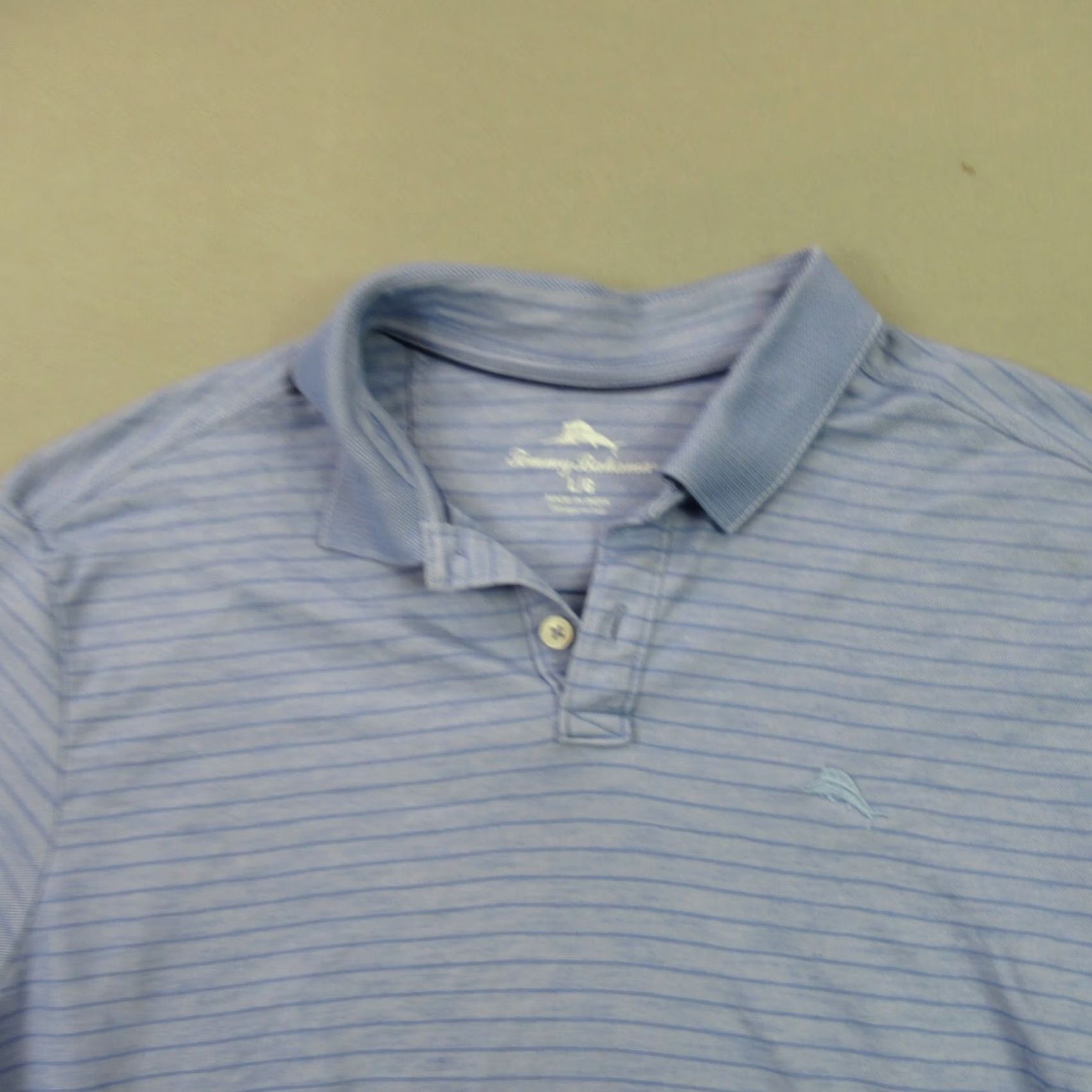 Tommy Bahama Tommy Bahama Shirt Mens L Golf Polo Hawaiian Short Sleeve Striped Blue Size US L / EU 52-54 / 3 - 3 Thumbnail