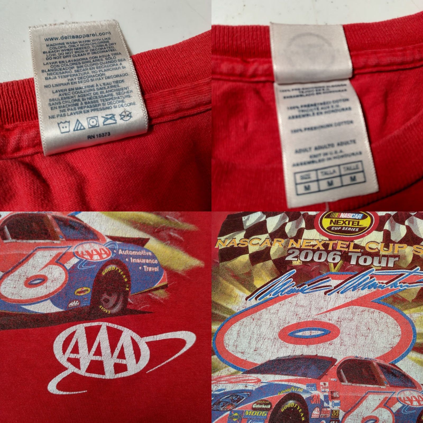 Vintage VINTAGE NASCAR Nextel Cup Series Mark Martin Shirt M Red Delta Pro Weight Men T-Shirt Race 2006?page Size US M / EU 48-50 / 2 - 8 Thumbnail