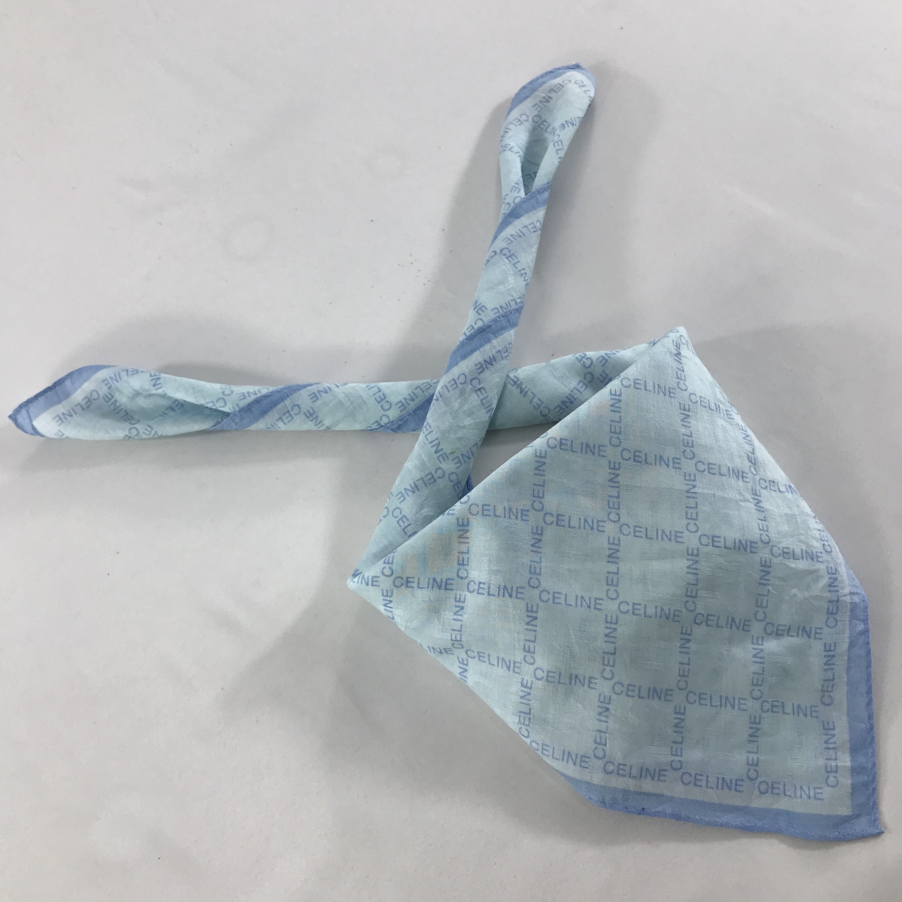 Celine × Vintage Celine Bandana / Handkerchief / Neckerchief - S1262 Size ONE SIZE - 4 Thumbnail