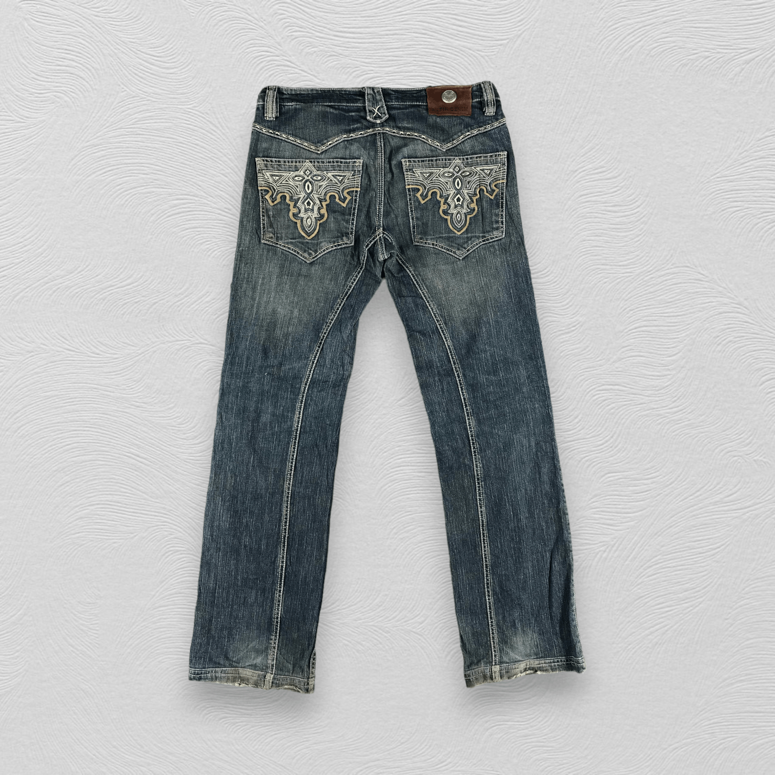 Antik Denim Antik Denim Patchwork Blue Wash Dneim KJ1294 Size US 31 - 2 Thumbnail