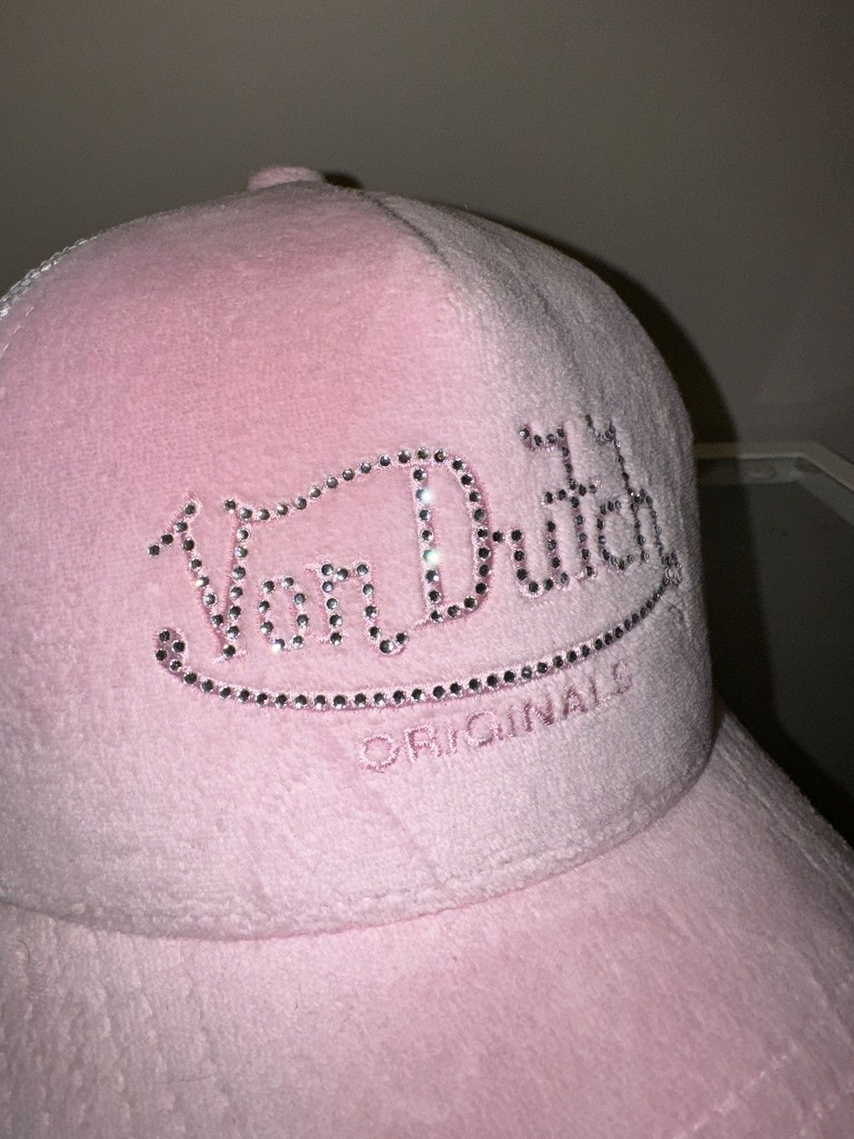 Vintage Von Dutch pink with rhinestones y2k logo new cap vintage Size ONE SIZE - 3 Thumbnail